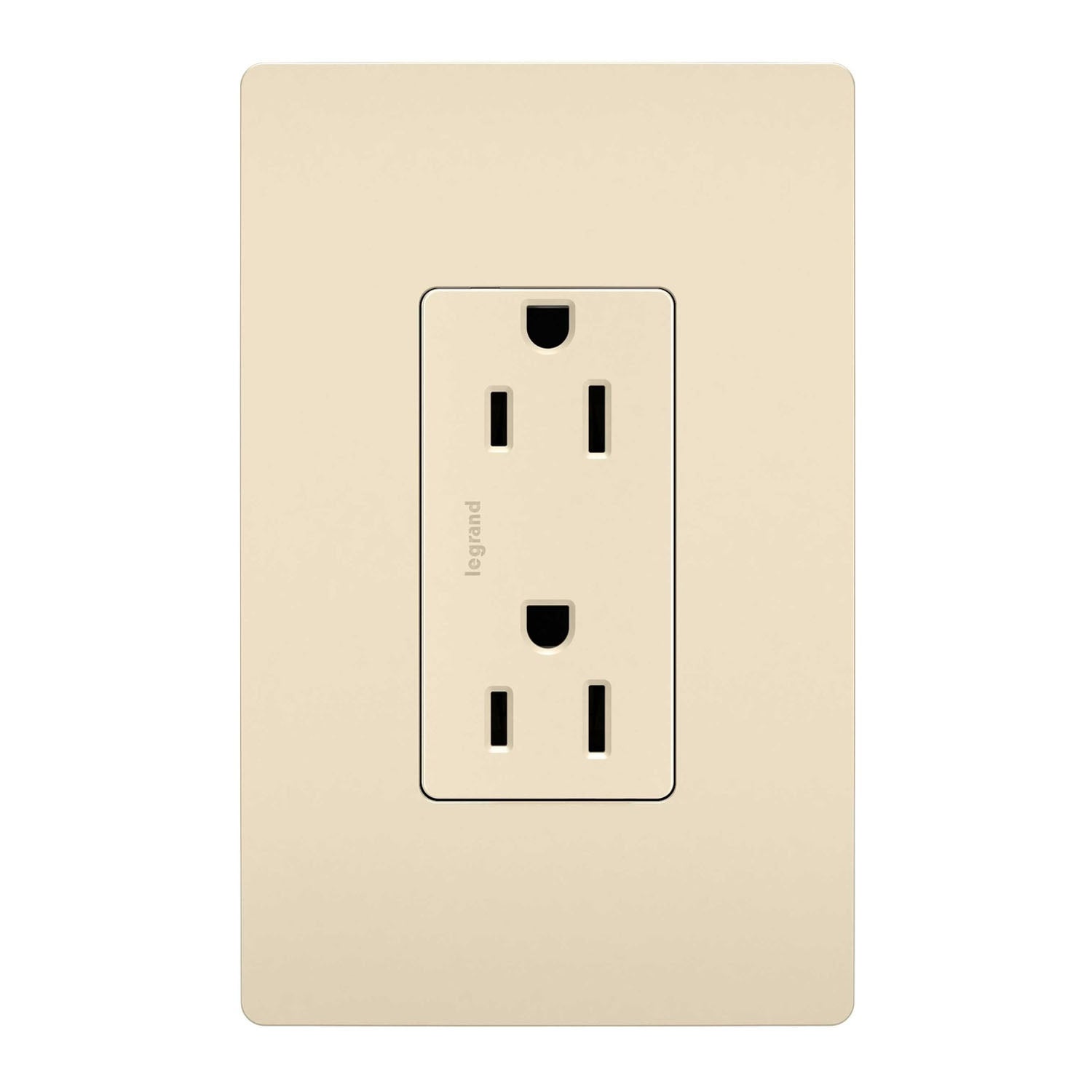 radiant 15A Duplex Outlet, Light Almond - Bees Lighting