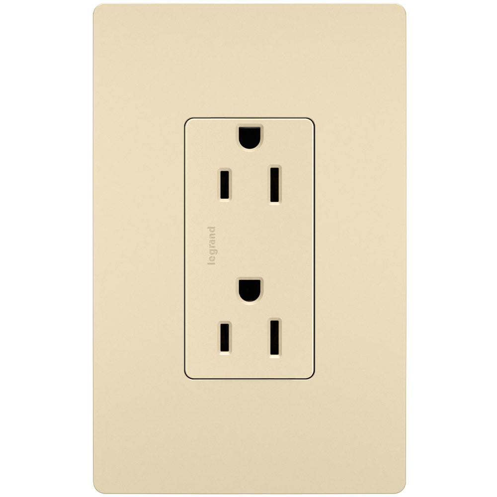 radiant 15A Tamper-Resistant Outlet, Ivory - Bees Lighting