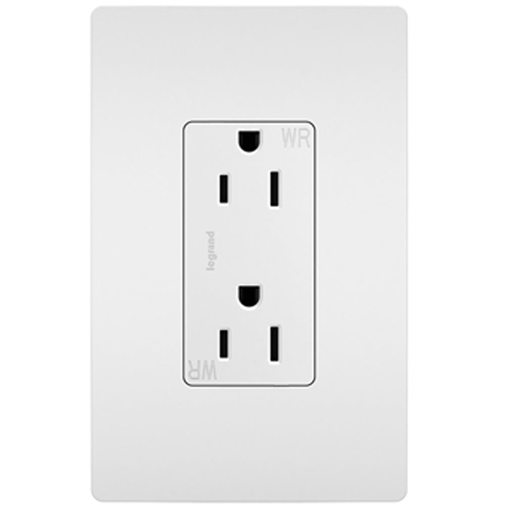 radiant 15A Outdoor Tamper-Resistant Outlet, White - Bees Lighting