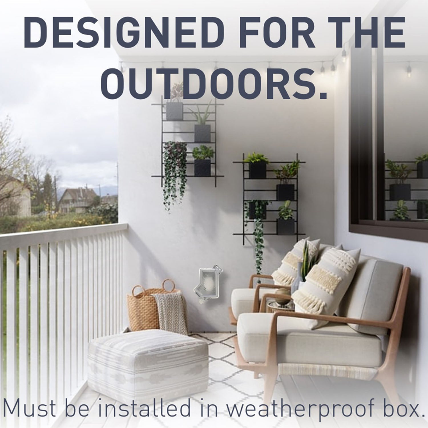 radiant 15A Outdoor Tamper-Resistant Outlet, White - Bees Lighting