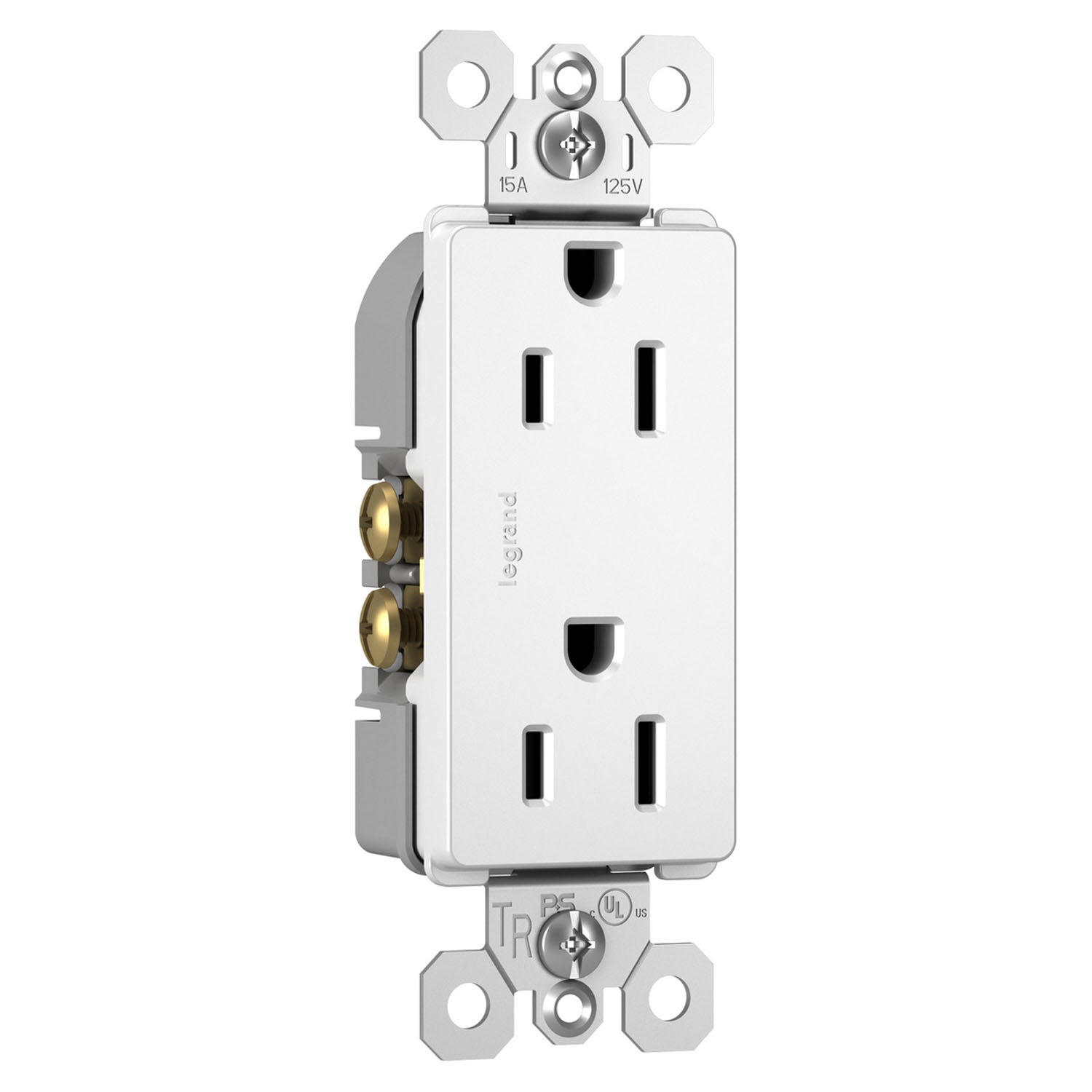 radiant 15A Tamper-Resistant Outlet, White - Bees Lighting