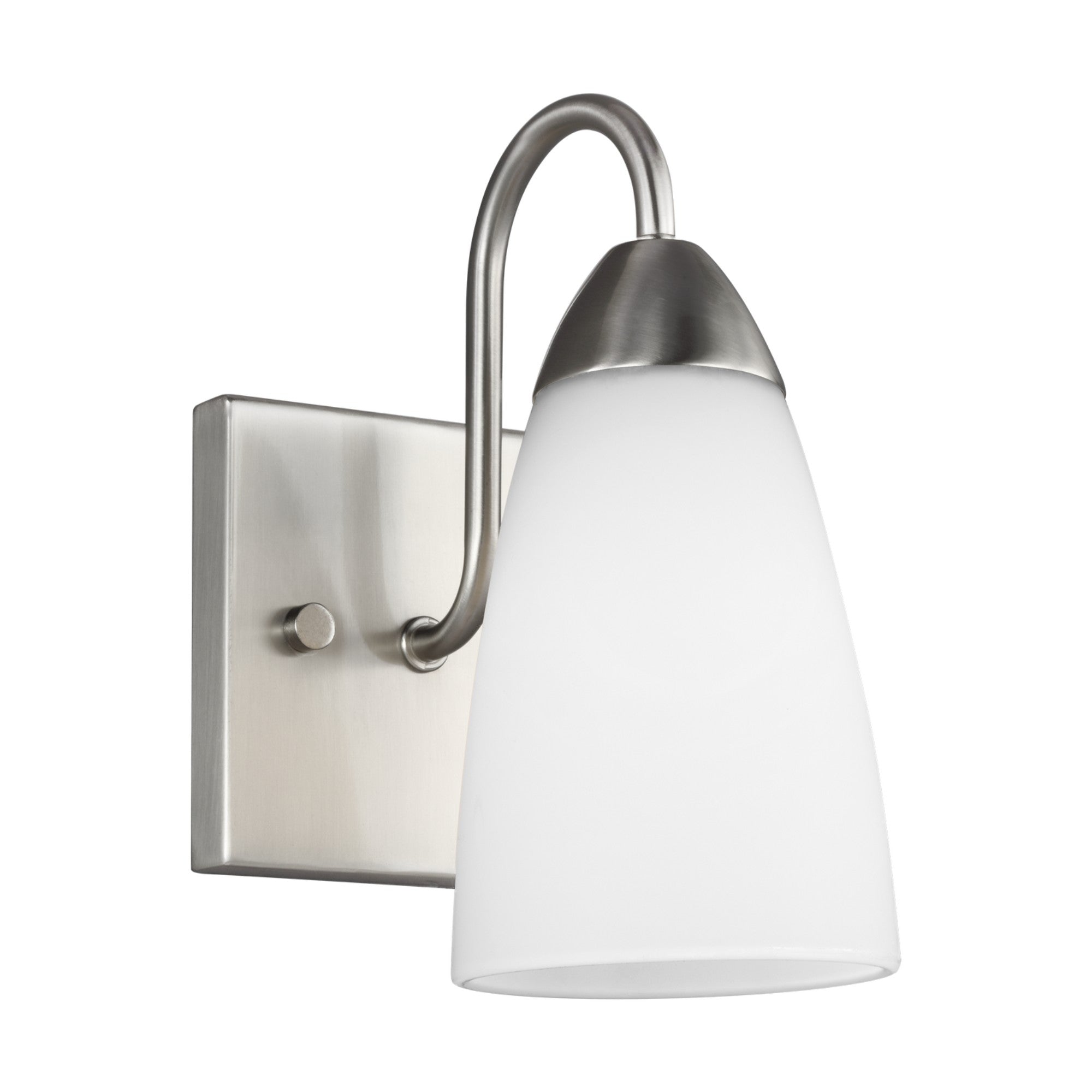Seville 9" Bath Sconce, Brushed Nickel Finish - Bees Lighting