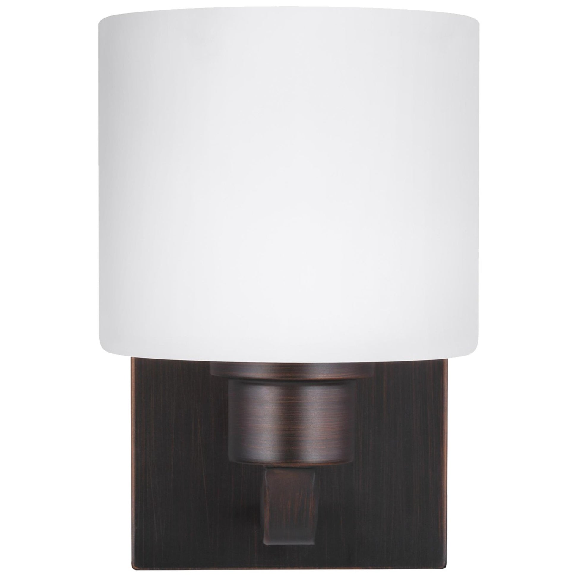 Canfield 8" LED Bathroom Sconce, Bronze Finish - Bees Lighting