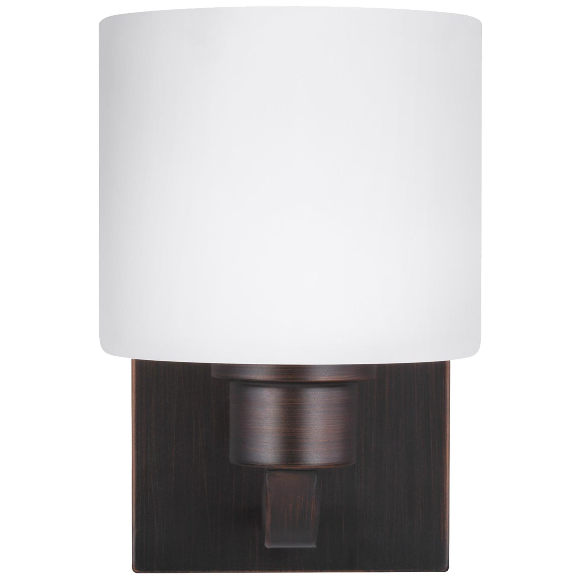 Canfield 8" LED Bathroom Sconce, Bronze Finish - Bees Lighting