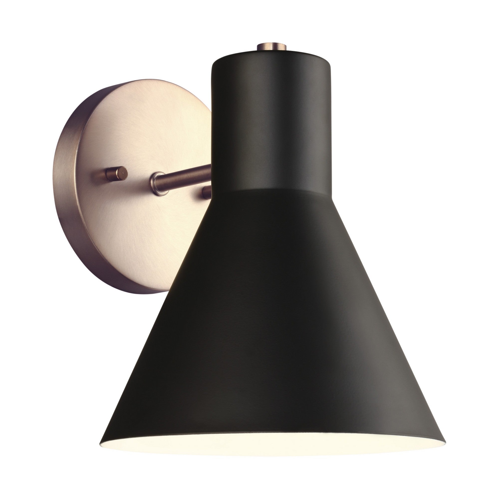 Towner 8" Bath Sconce, Satin Brass Finish - Bees Lighting