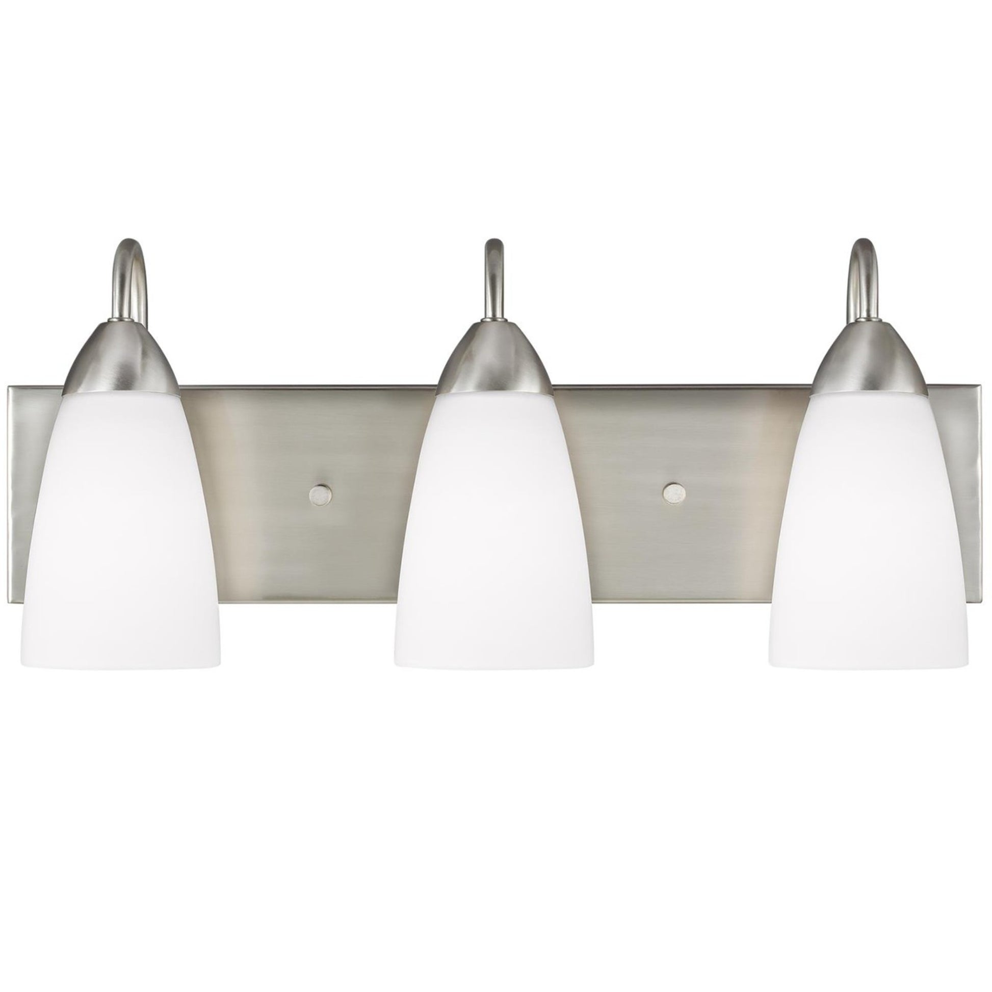 Seville 21" 3-Light Bathroom Vanity, Brushed Nickel Finish - Bees Lighting