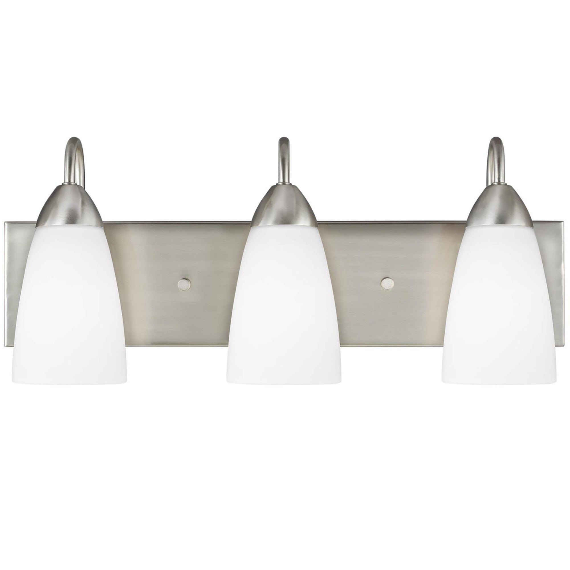 Seville 21" 3-Light Bathroom Vanity, Brushed Nickel Finish - Bees Lighting