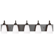 Seville 36" 5-Light LED Bathroom Vanity, Bronze Finish - Bees Lighting