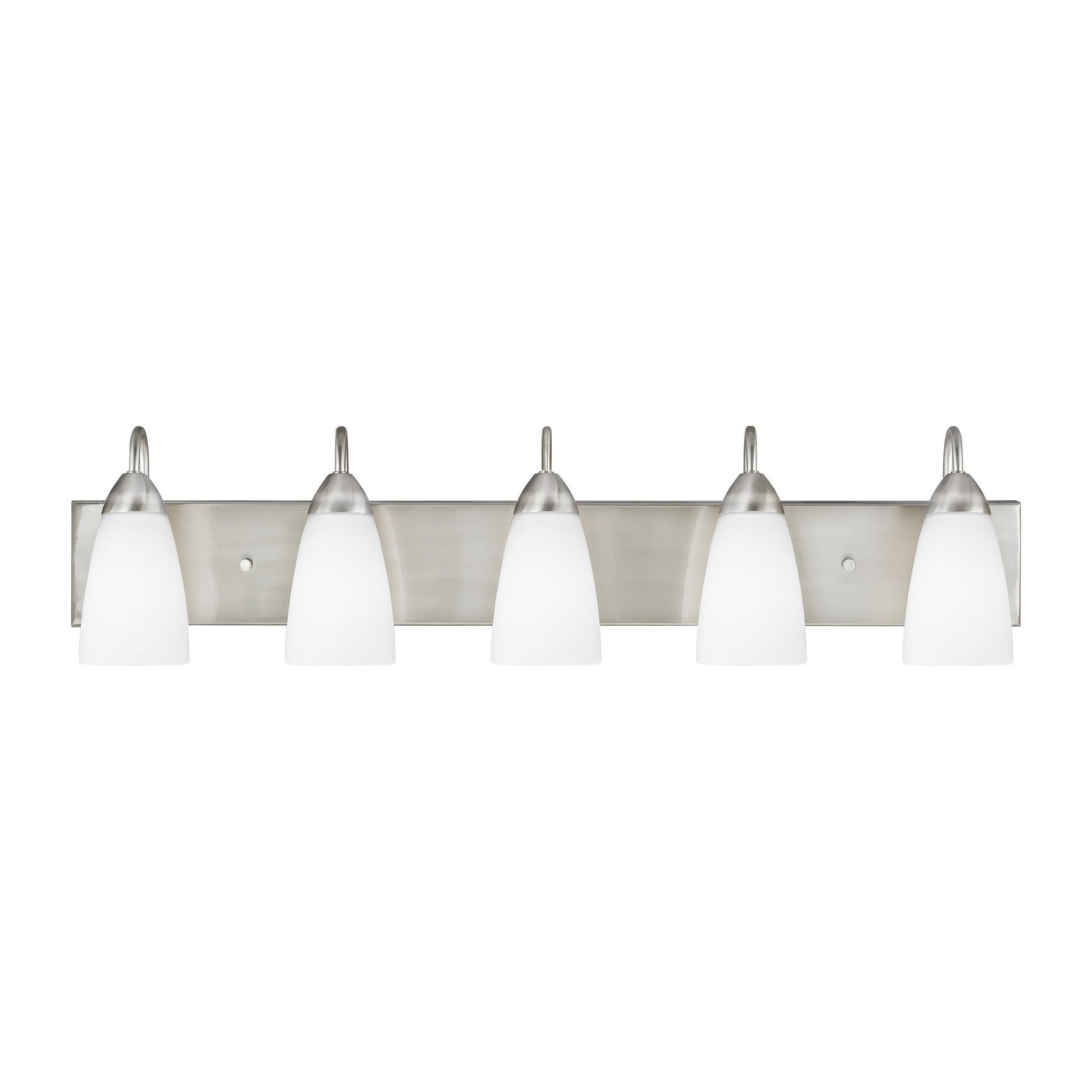 Seville 36" 5-Light LED Bathroom Vanity, Brushed Nickel Finish - Bees Lighting