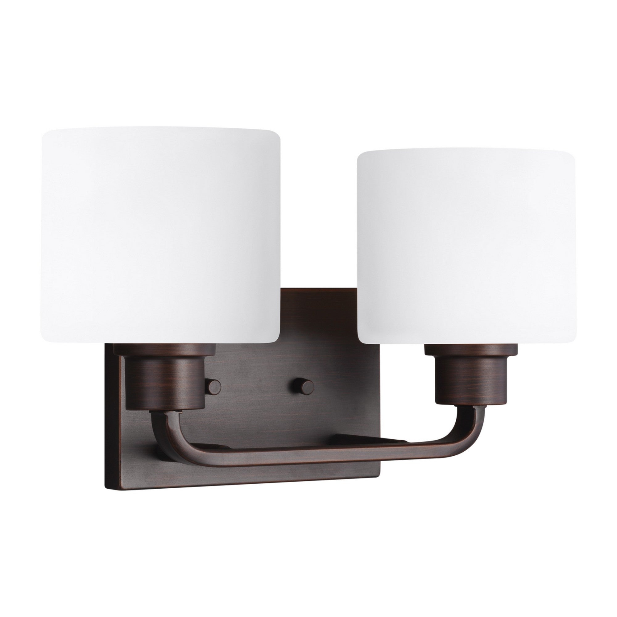 Canfield 14" 2-Light Bathroom Vanity, Bronze Finish
