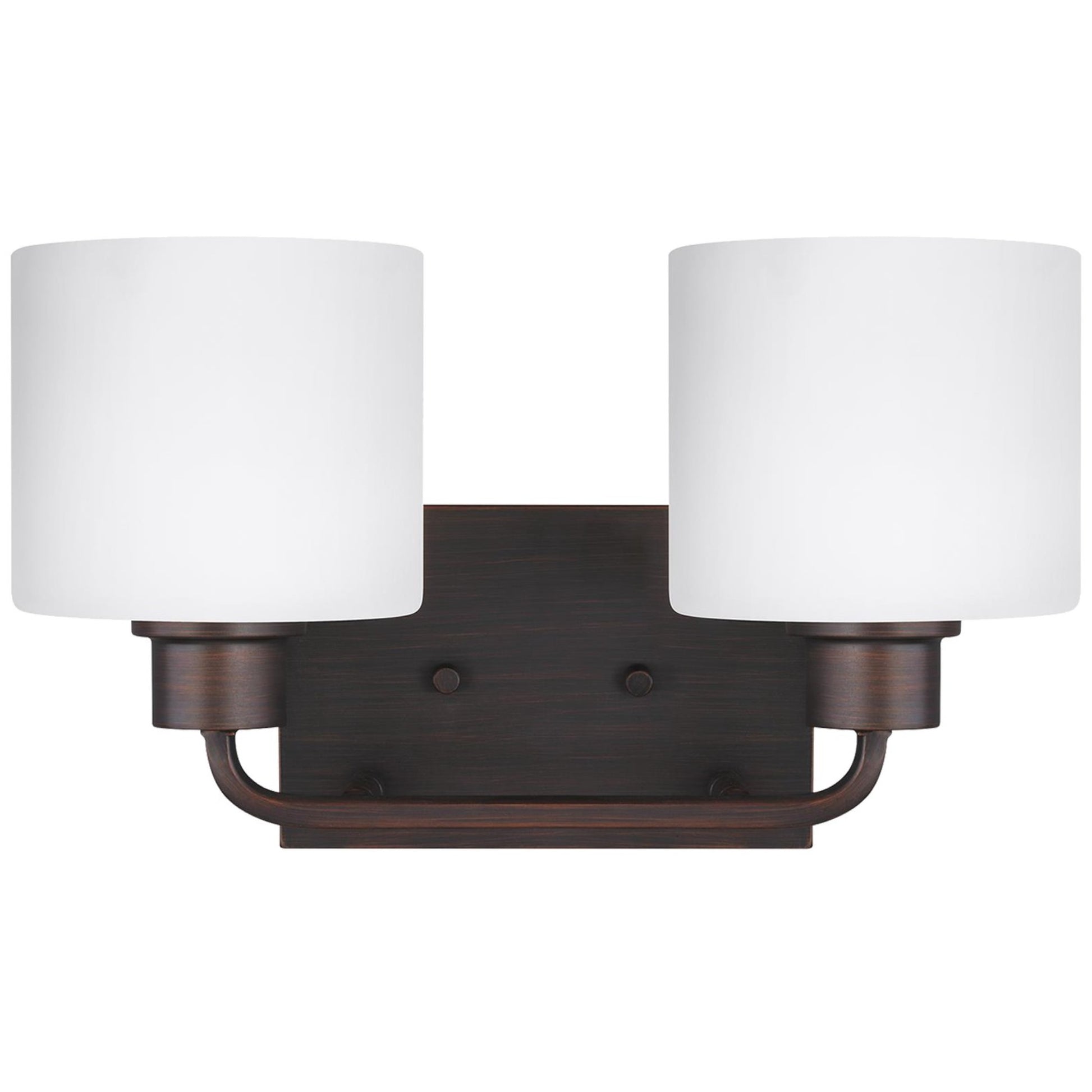 Canfield 14" 2-Light LED Bathroom Vanity, Bronze Finish - Bees Lighting