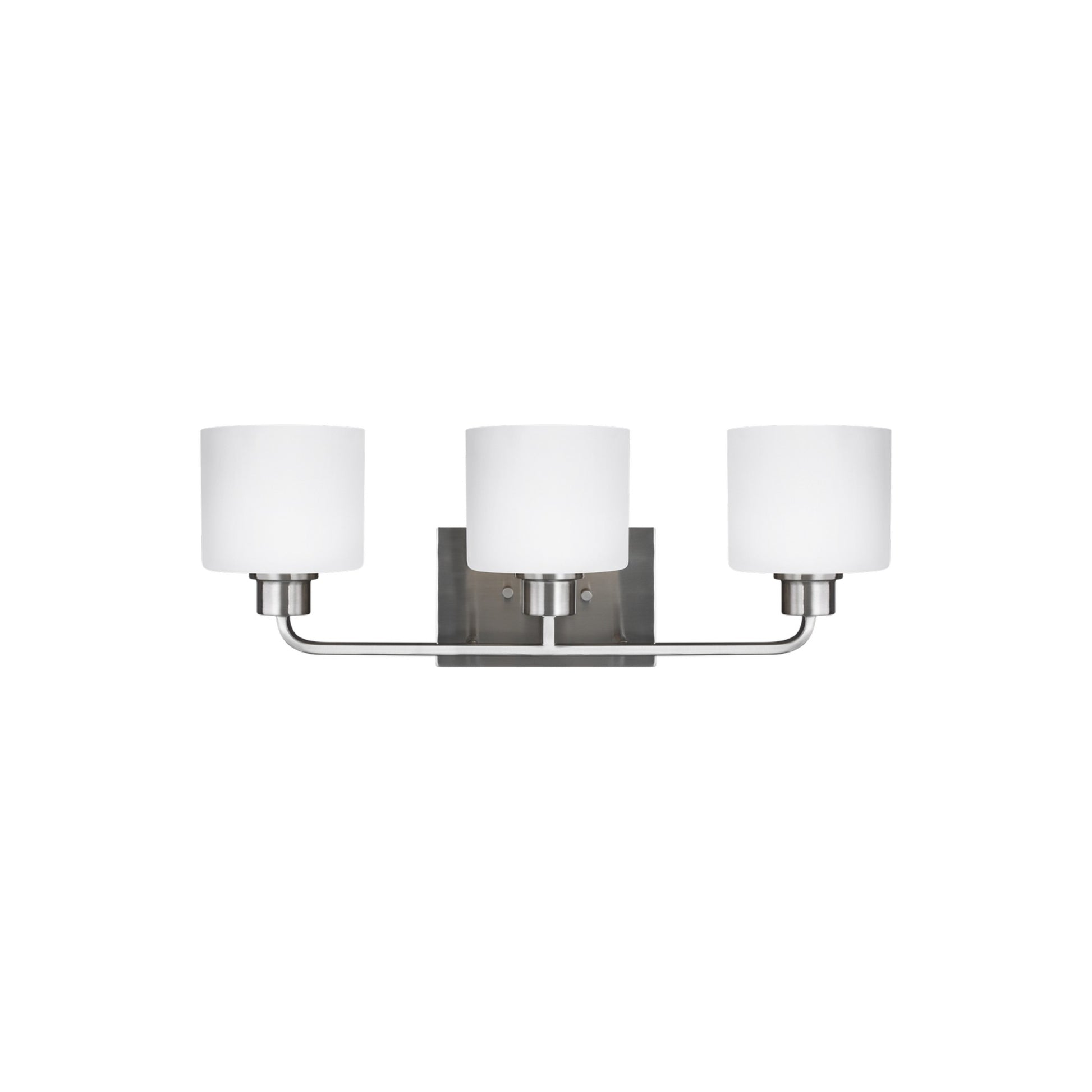 Canfield 23" 3-Light Bathroom Vanity, Brushed Nickel Finish - Bees Lighting