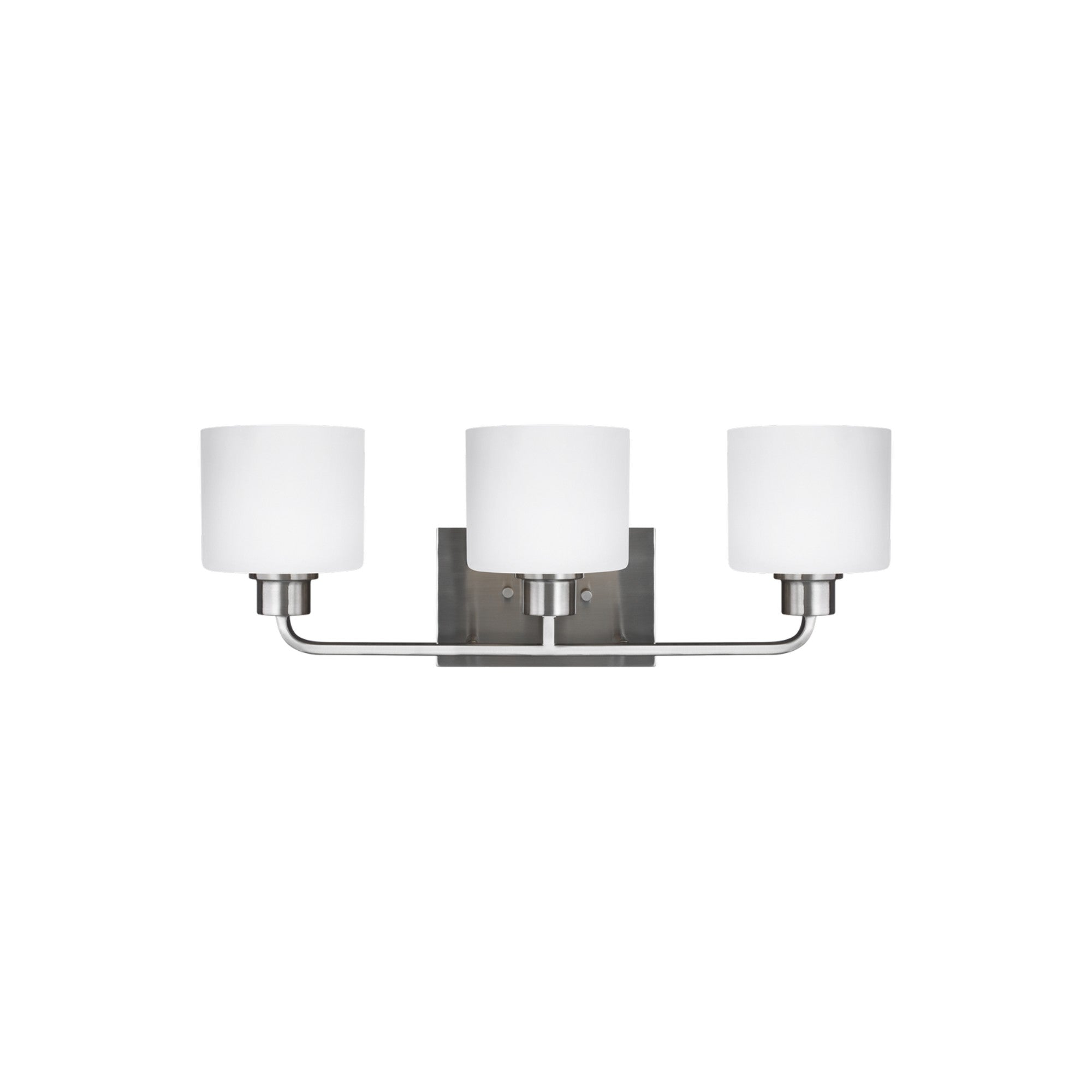 Canfield 23" 3-Light Bathroom Vanity, Brushed Nickel Finish - Bees Lighting