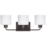 Canfield 23" 3-Light LED Bathroom Vanity, Bronze Finish - Bees Lighting