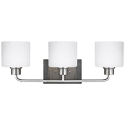 Canfield 23" 3-Light LED Bathroom Vanity, Brushed Nickel Finish - Bees Lighting