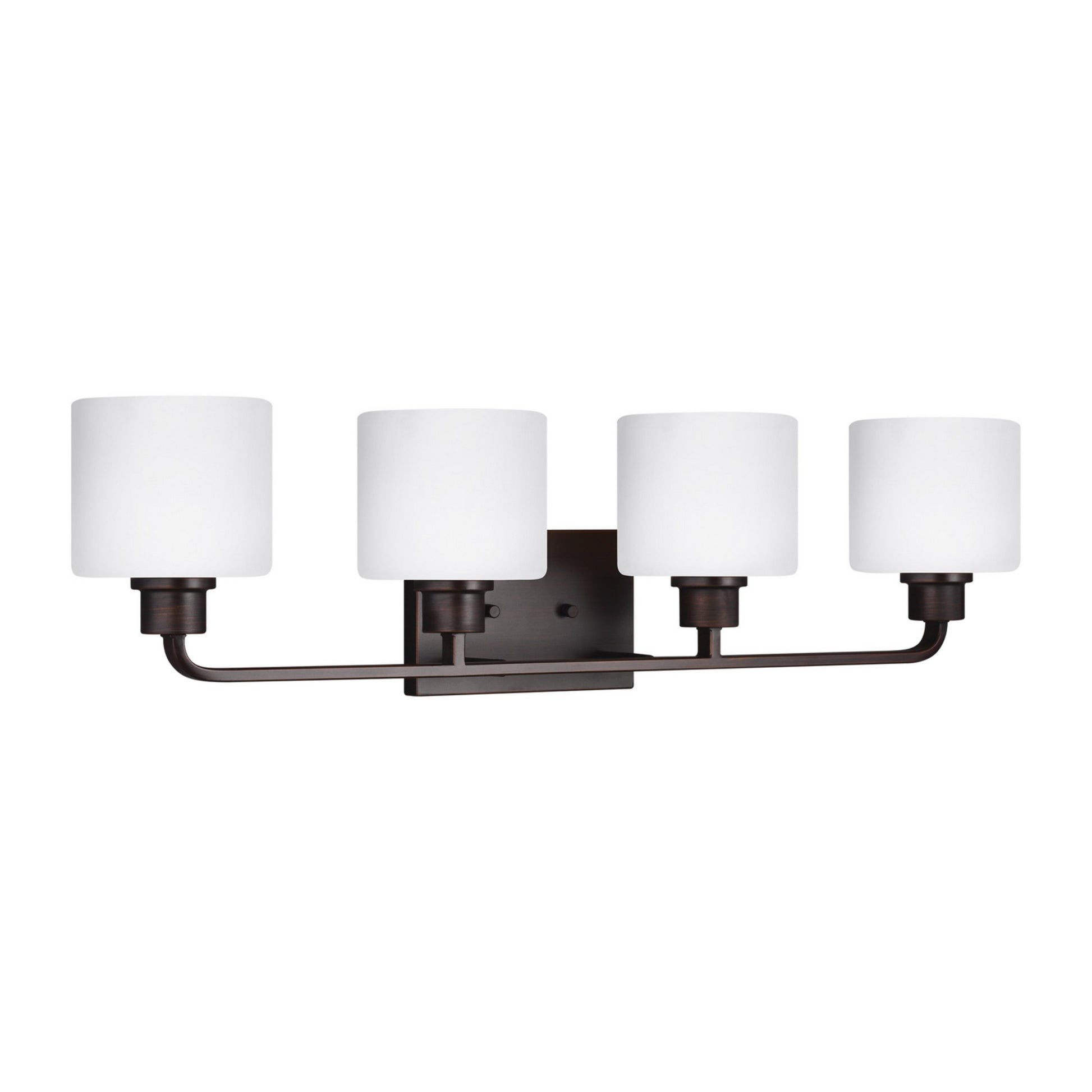 Canfield 32" 4-Light Bathroom Vanity, Bronze Finish - Bees Lighting