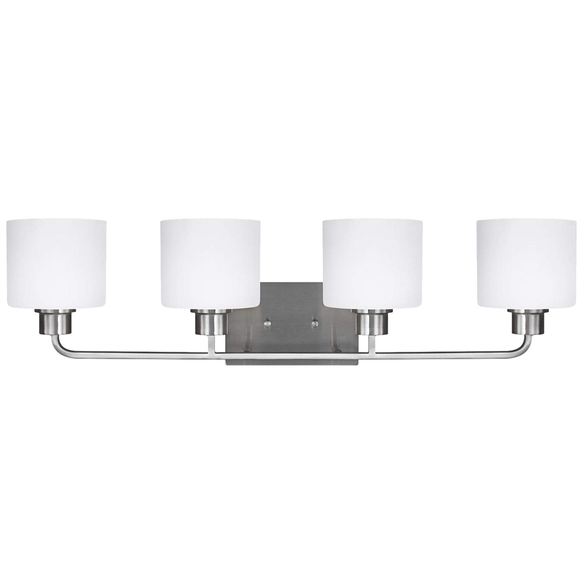 Canfield 32" 4-Light Bathroom Vanity, Brushed Nickel Finish - Bees Lighting