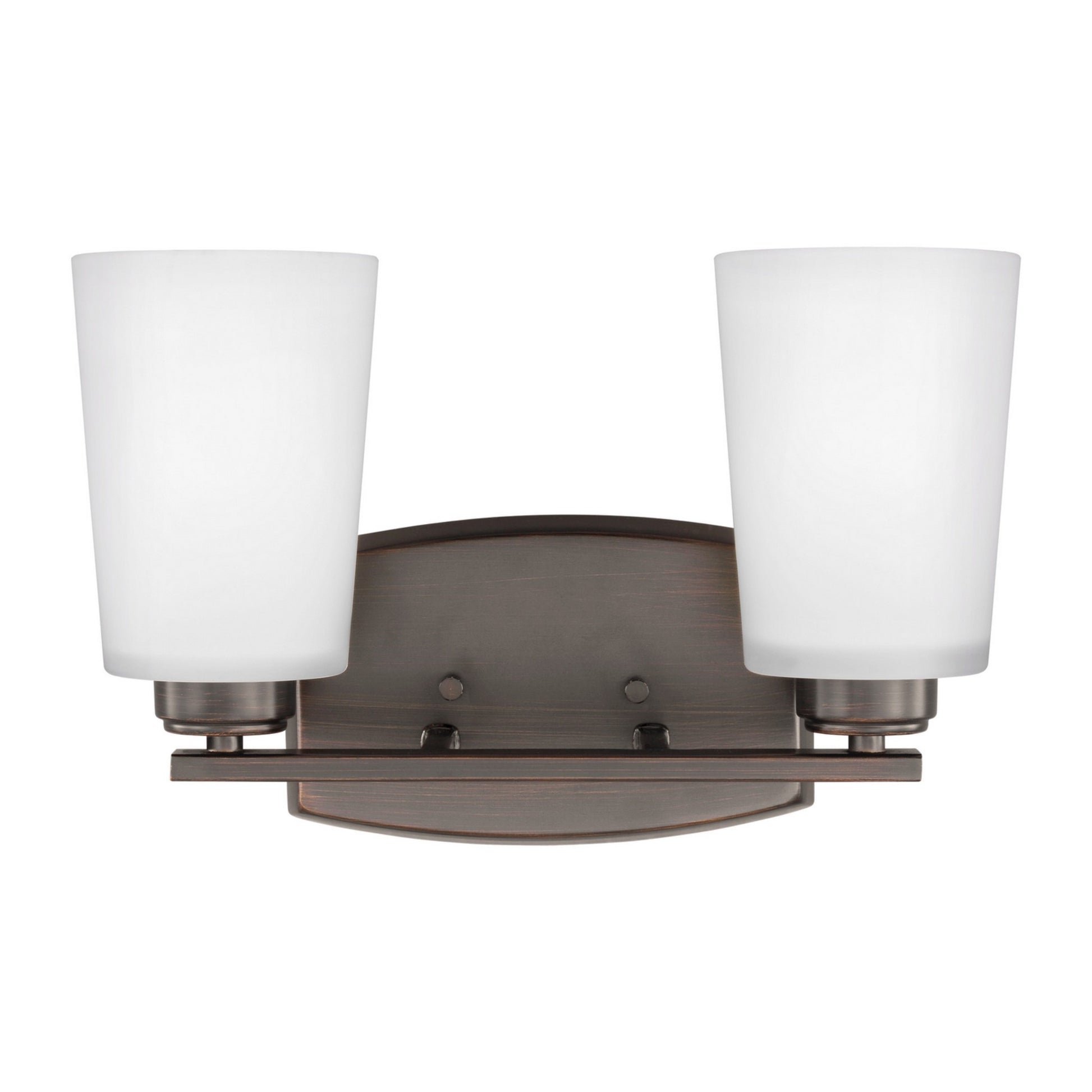 Franport 13" 2-Light LED Bathroom Vanity, Bronze Finish - Bees Lighting