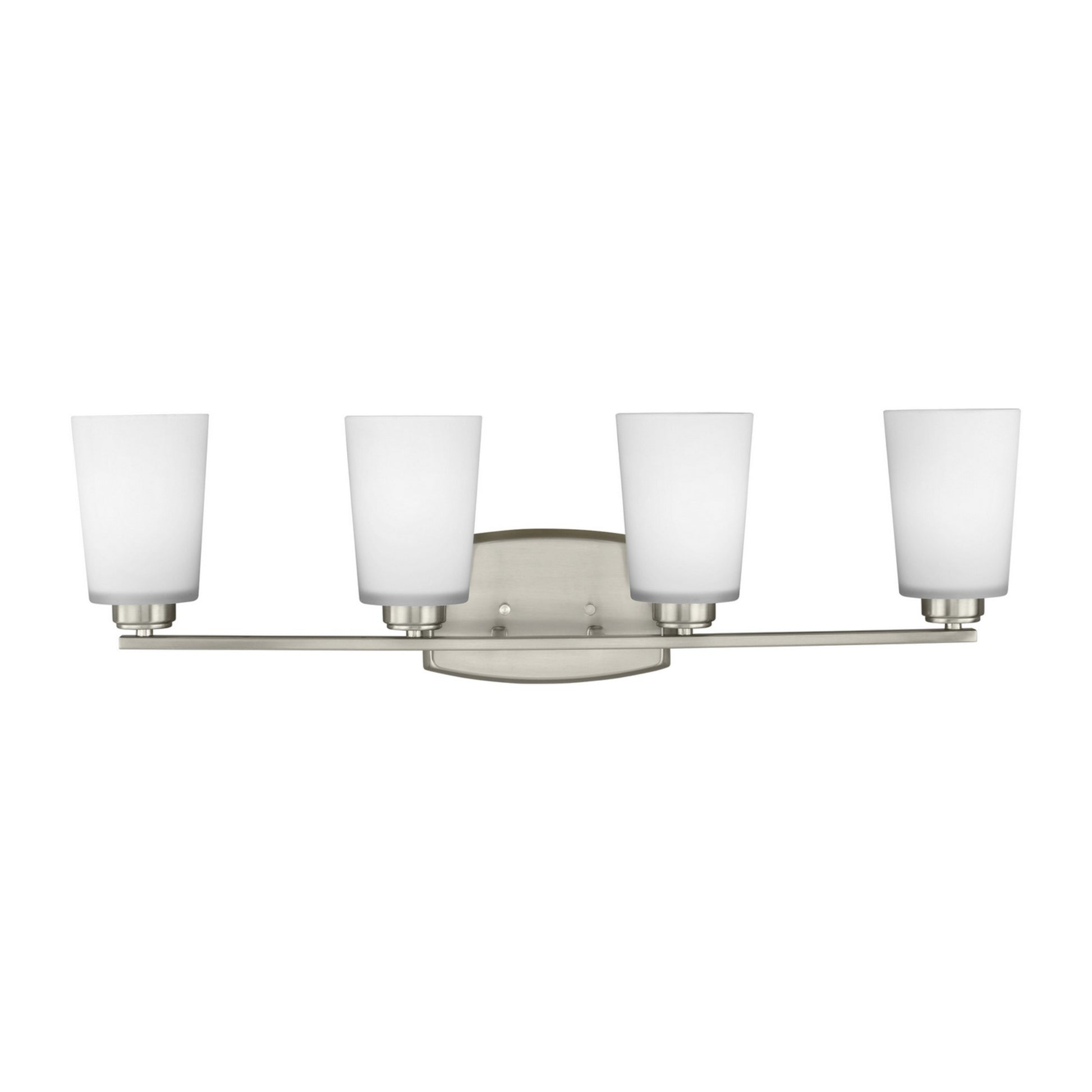 Franport 29" 4-Light Bathroom Vanity, Brushed Nickel Finish - Bees Lighting