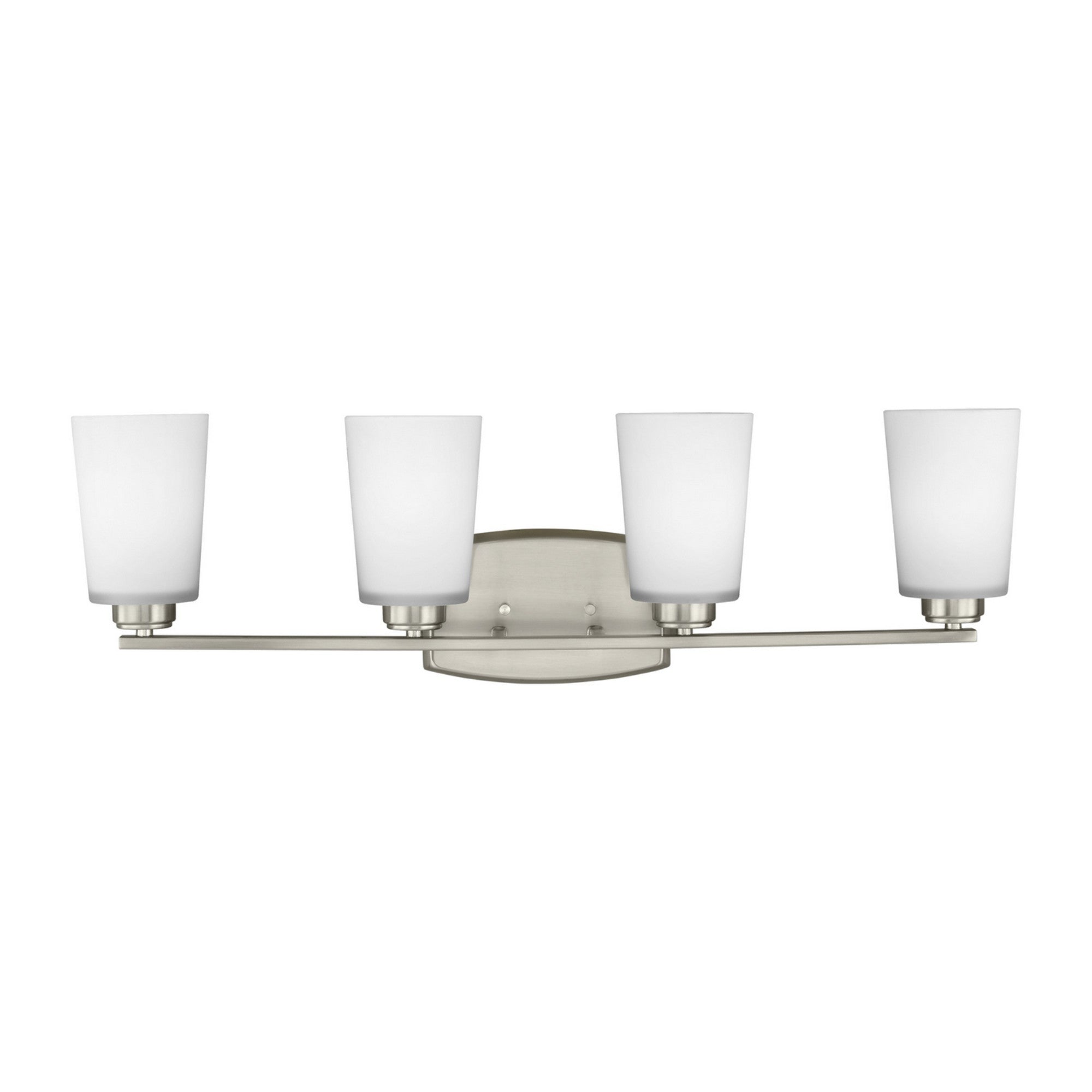 Franport 29" 4-Light Bathroom Vanity, Brushed Nickel Finish - Bees Lighting