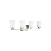 Franport 29" 4-Light Bathroom Vanity, Brushed Nickel Finish - Bees Lighting