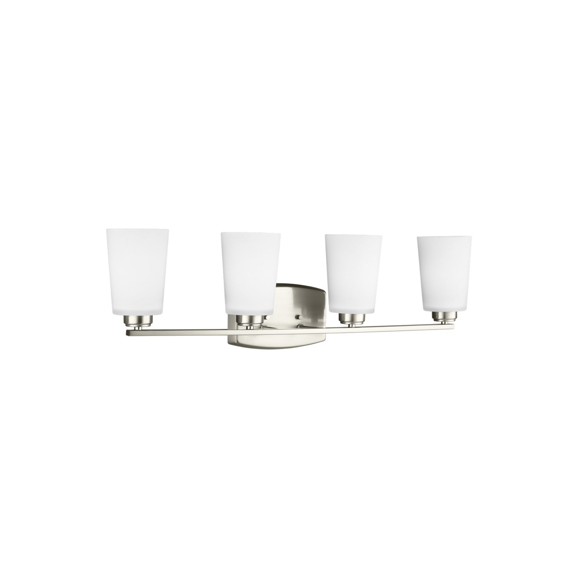 Franport 29" 4-Light Bathroom Vanity, Brushed Nickel Finish - Bees Lighting