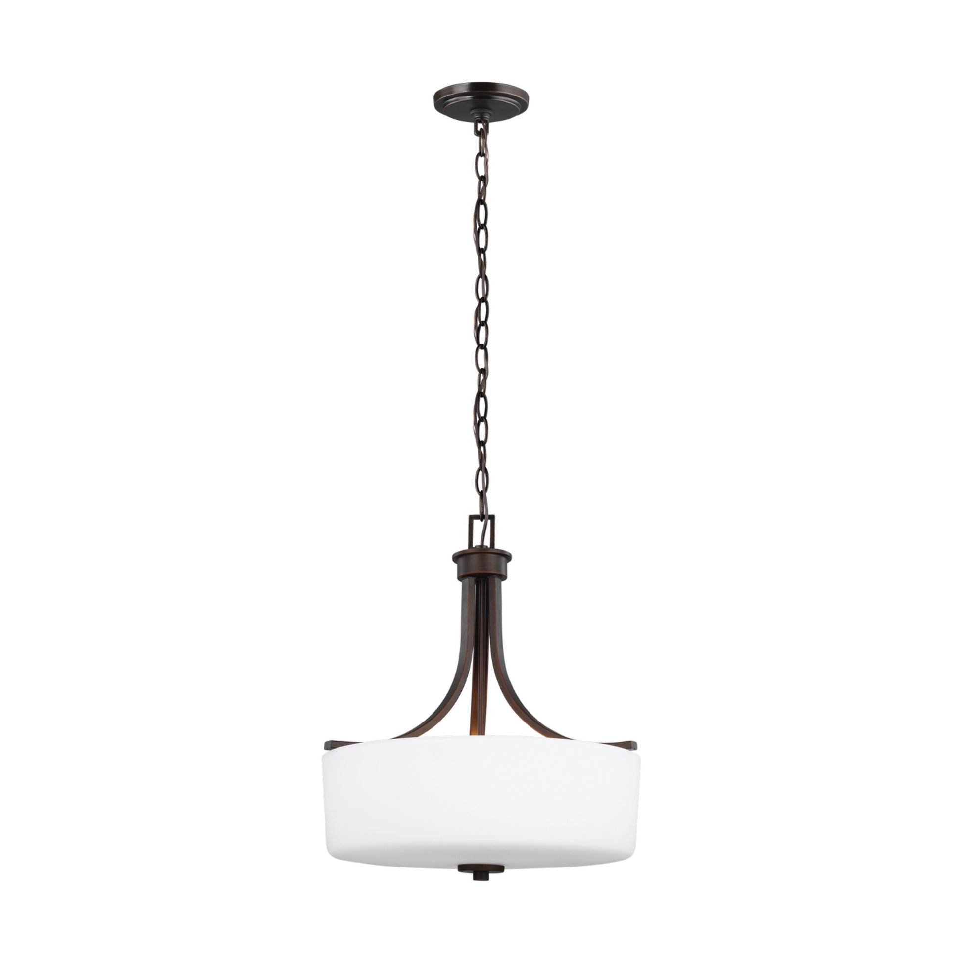 Canfield 19" 3-Light Pendant, Bronze Finish - Bees Lighting