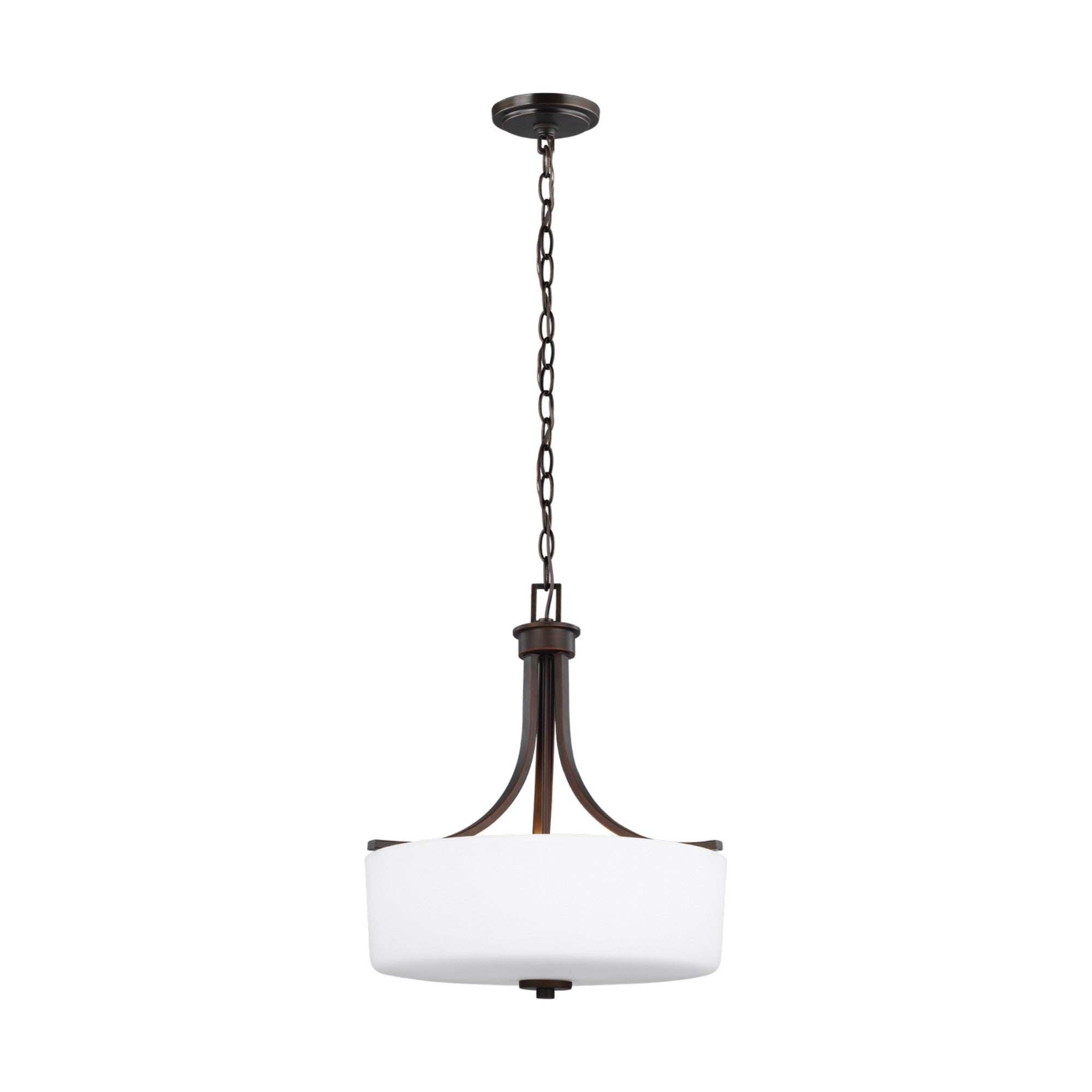 Canfield 19" 3-Light Pendant, Bronze Finish - Bees Lighting