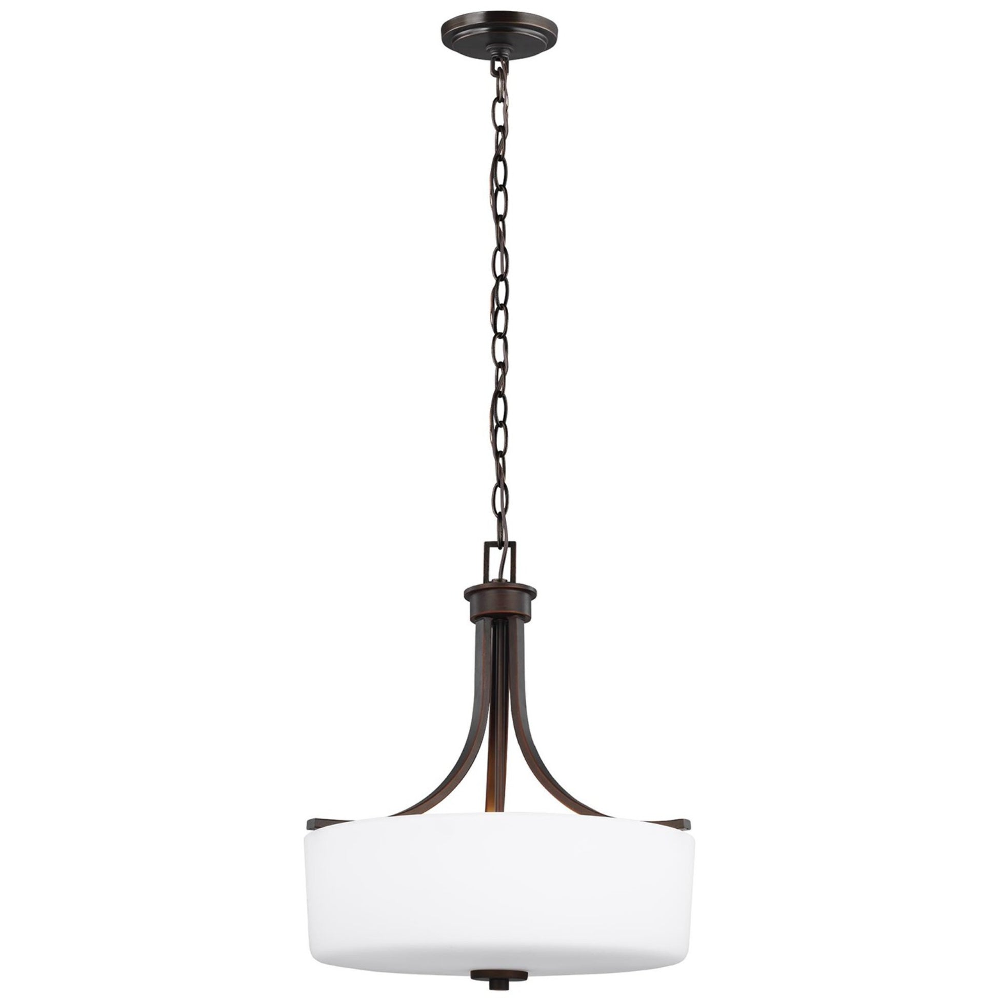 Canfield 19" 3-Light LED Pendant, Bronze Finish - Bees Lighting