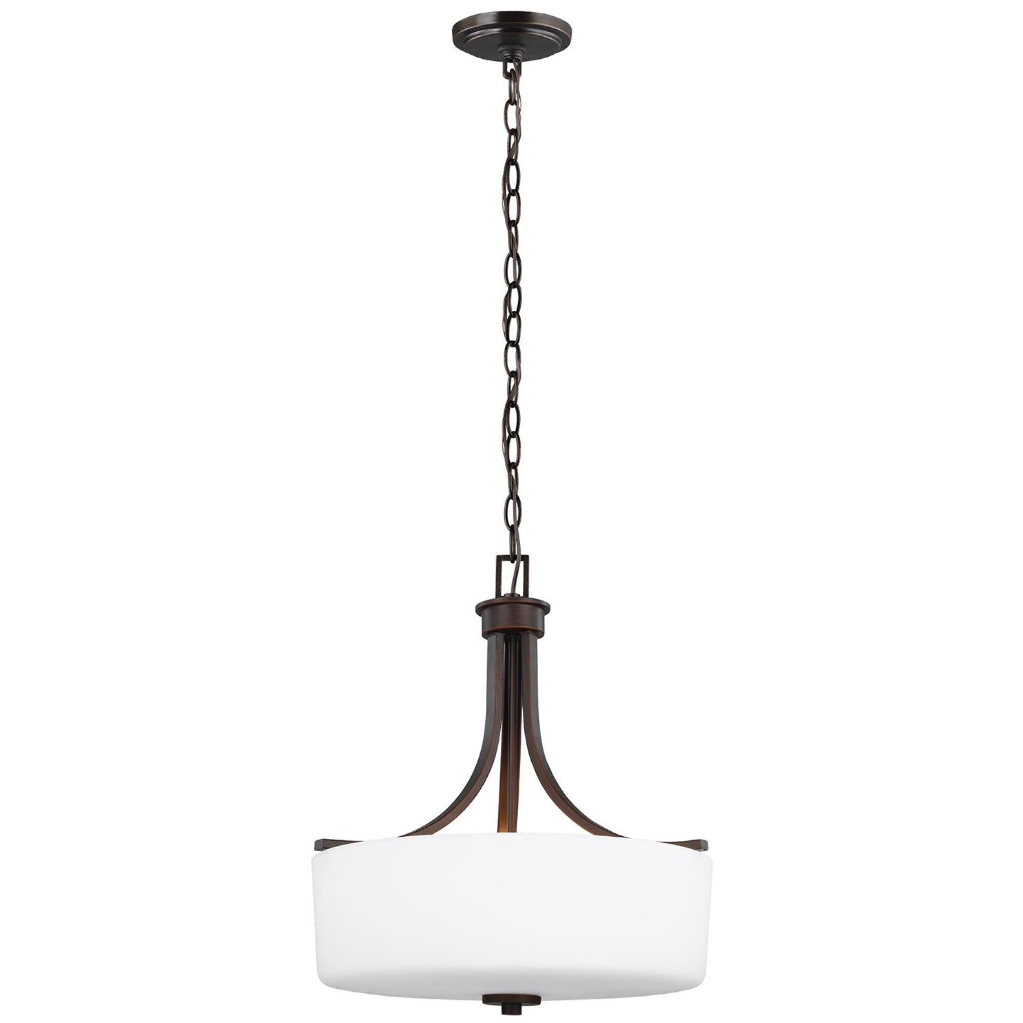 Canfield 19" 3-Light LED Pendant, Bronze Finish - Bees Lighting
