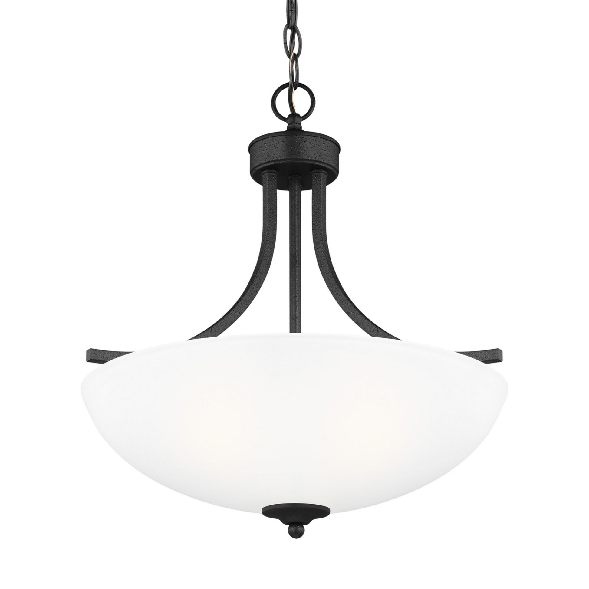 Geary 19" Medium 3-Light Pendant, Midnight Black Finish - Bees Lighting