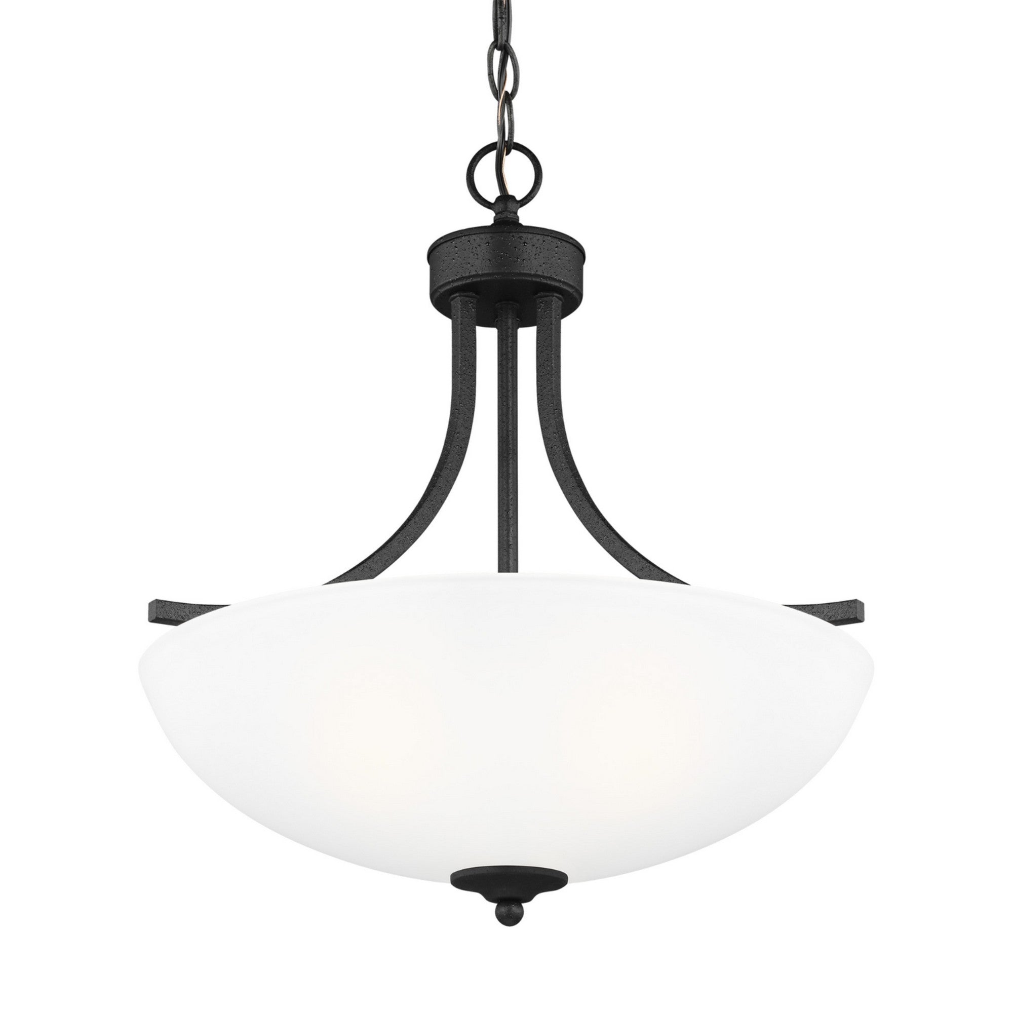 Geary 19" Medium 3-Light Pendant, Midnight Black Finish - Bees Lighting