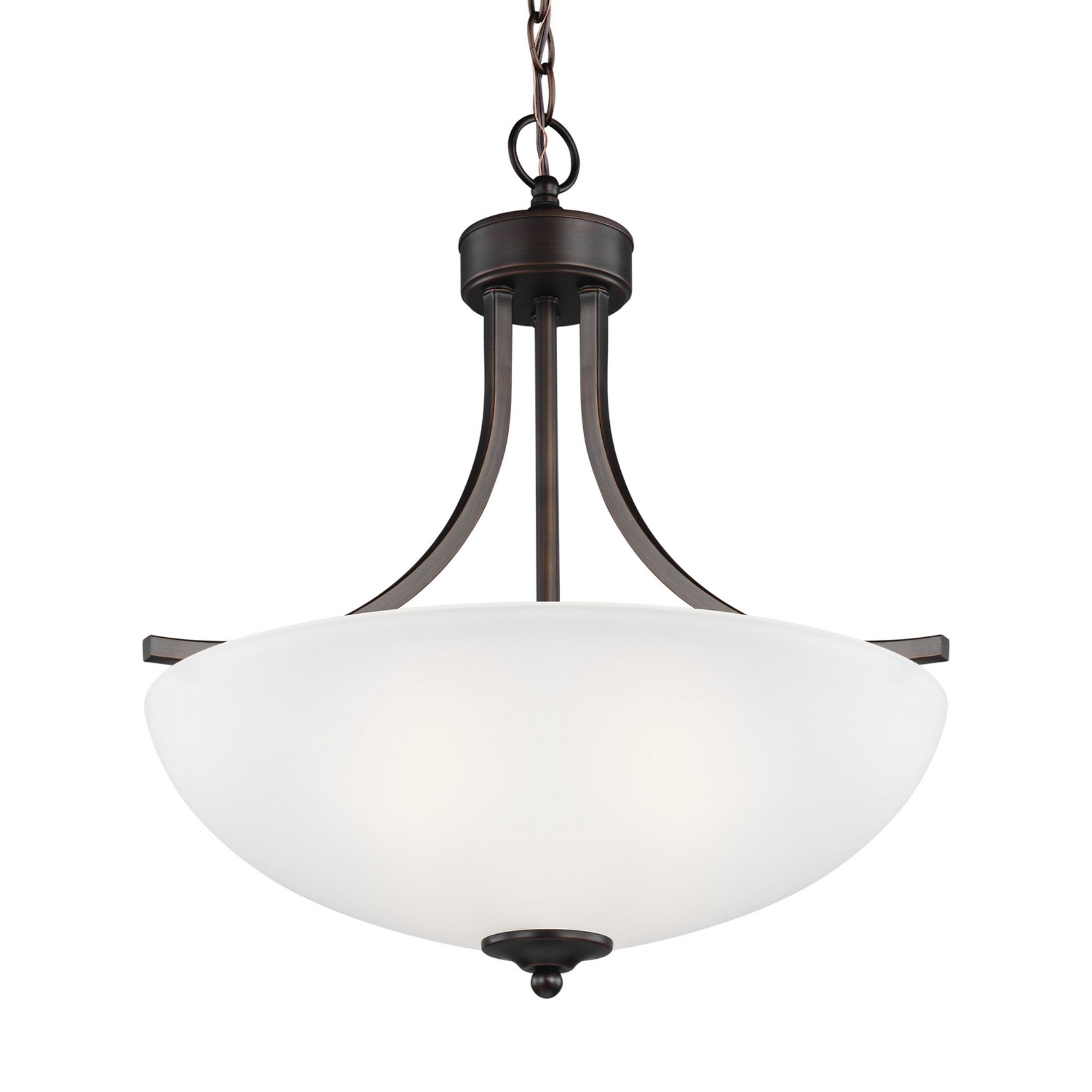 Geary 19" Medium 3-Light LED Pendant, Bronze Finish - Bees Lighting
