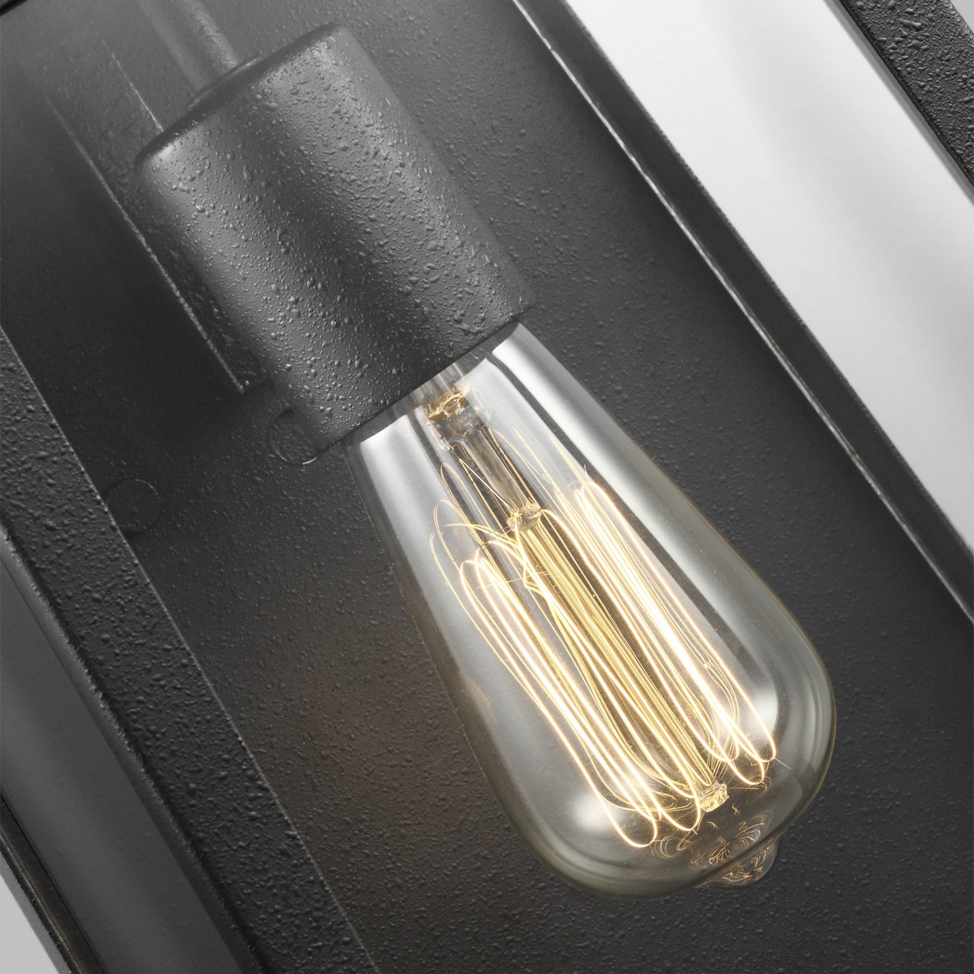 Marinus 14" Medium Wall Lantern, Black Finish - Bees Lighting