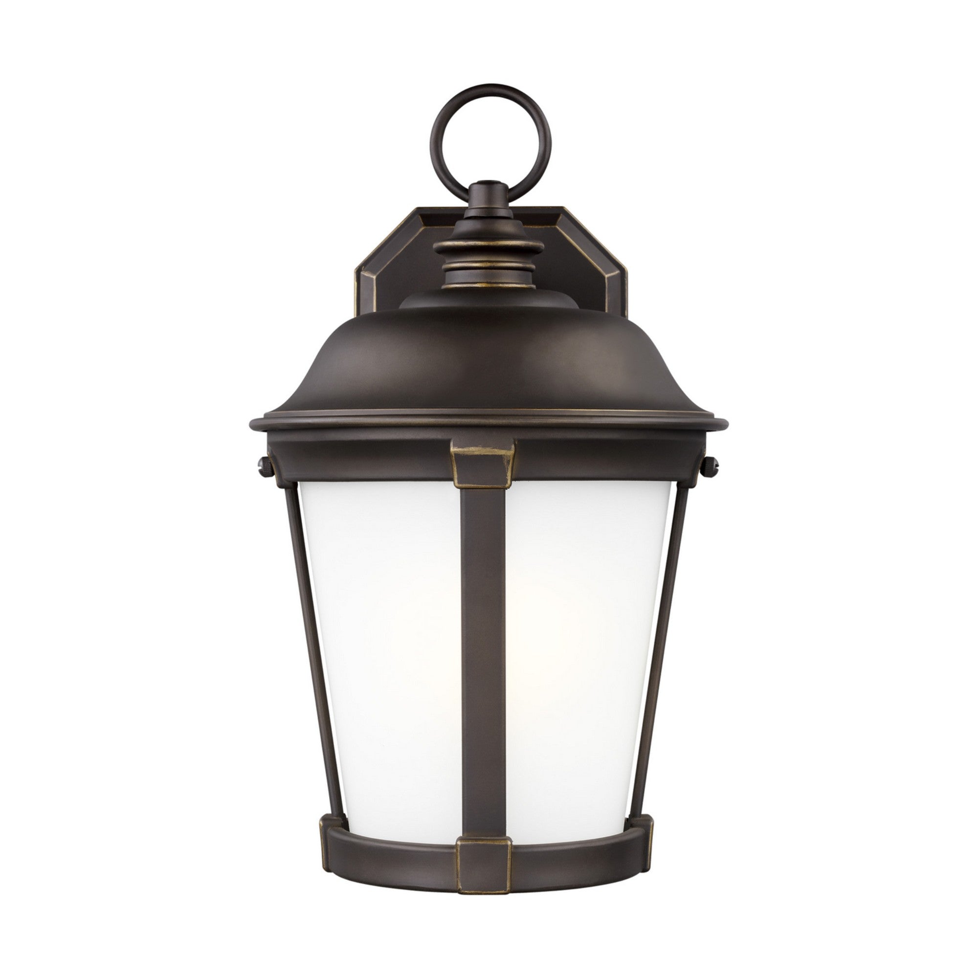 Calder 12" Medium Outdoor Wall Lantern, Antique Bronze Finish - Bees Lighting