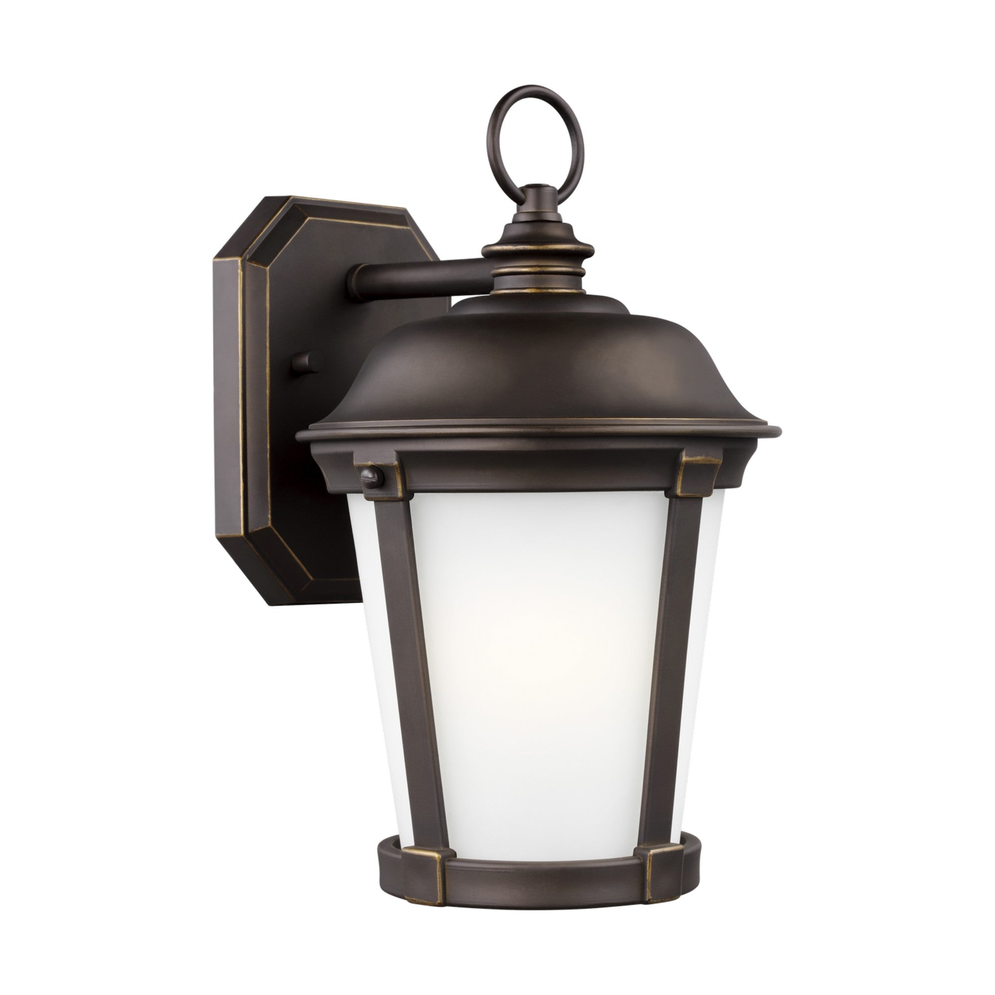 Calder 12" Medium Outdoor Wall Lantern, Antique Bronze Finish - Bees Lighting