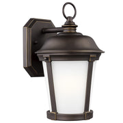 Calder 12" LED Medium Outdoor Wall Lantern, Antique Bronze Finish - Bees Lighting