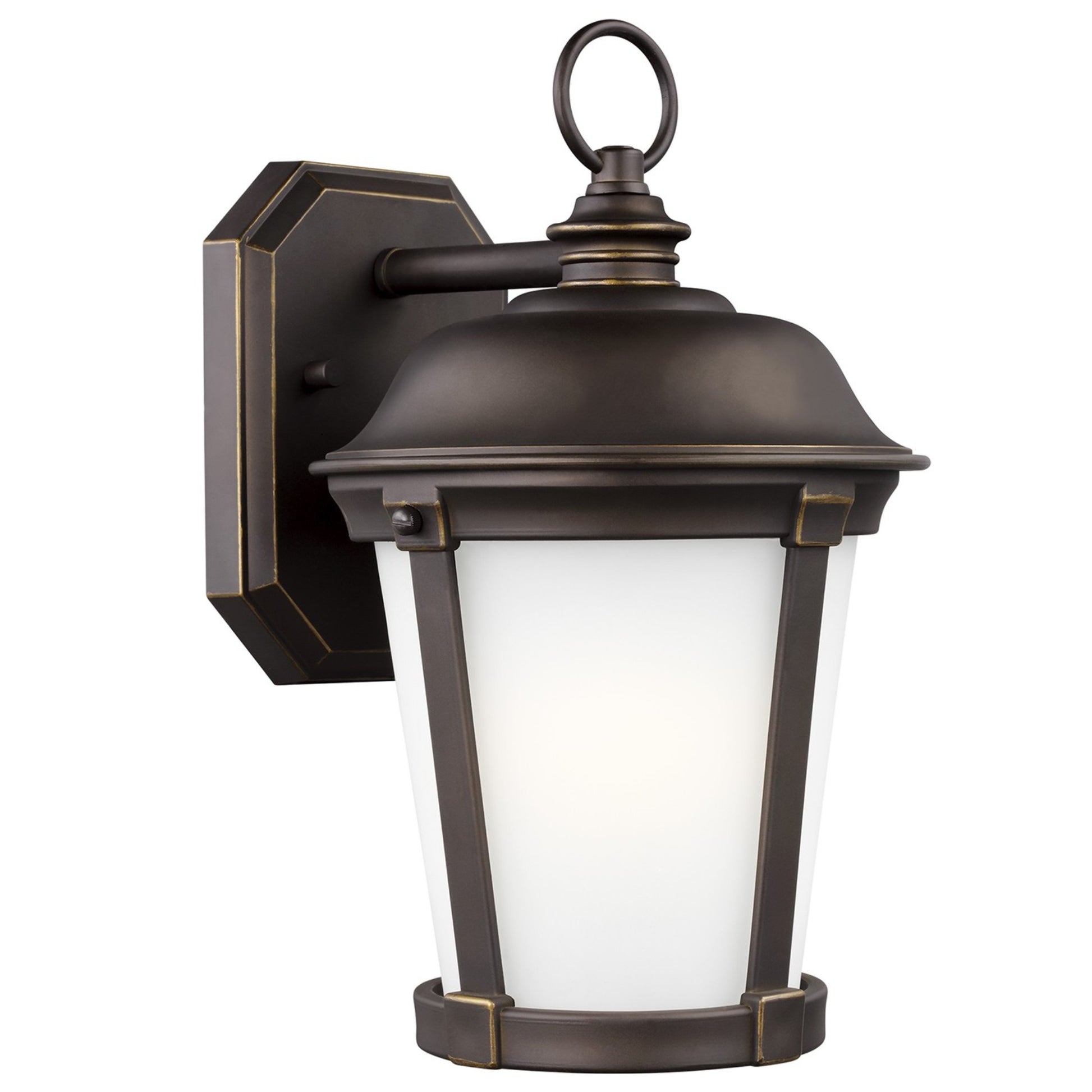 Calder 12" LED Medium Outdoor Wall Lantern, Antique Bronze Finish - Bees Lighting
