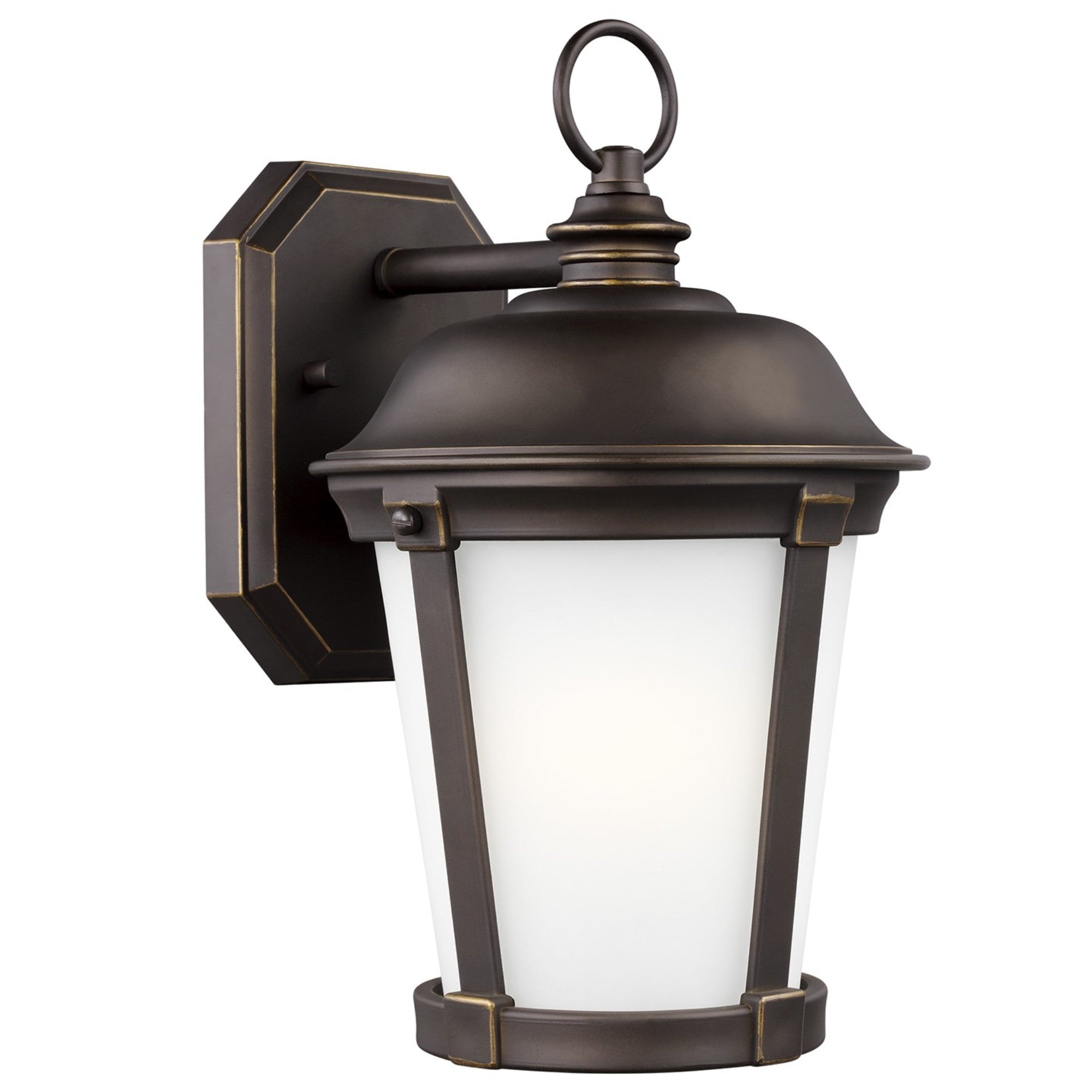 Calder 12" LED Medium Outdoor Wall Lantern, Antique Bronze Finish - Bees Lighting