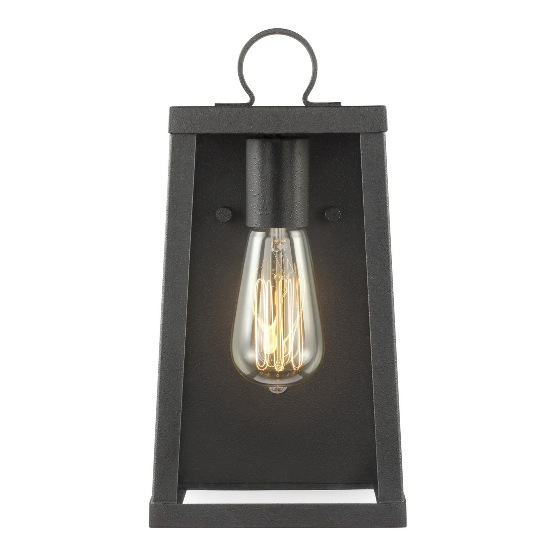 Marinus 12" Small Wall Lantern, Black Finish - Bees Lighting