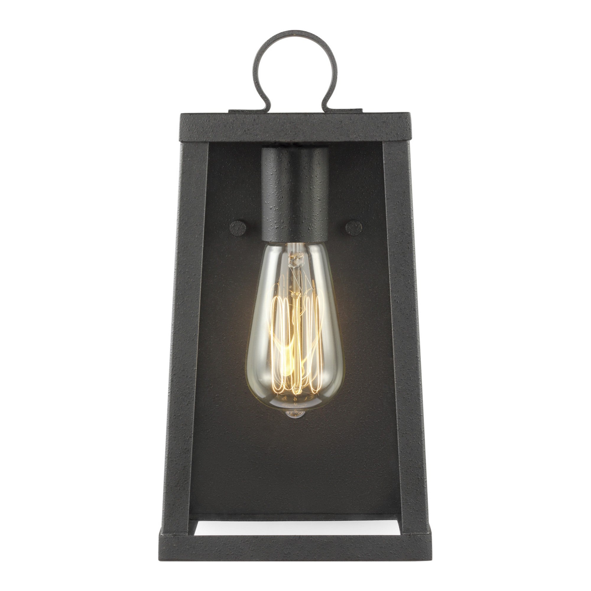 Marinus 12" Small Wall Lantern, Black Finish - Bees Lighting