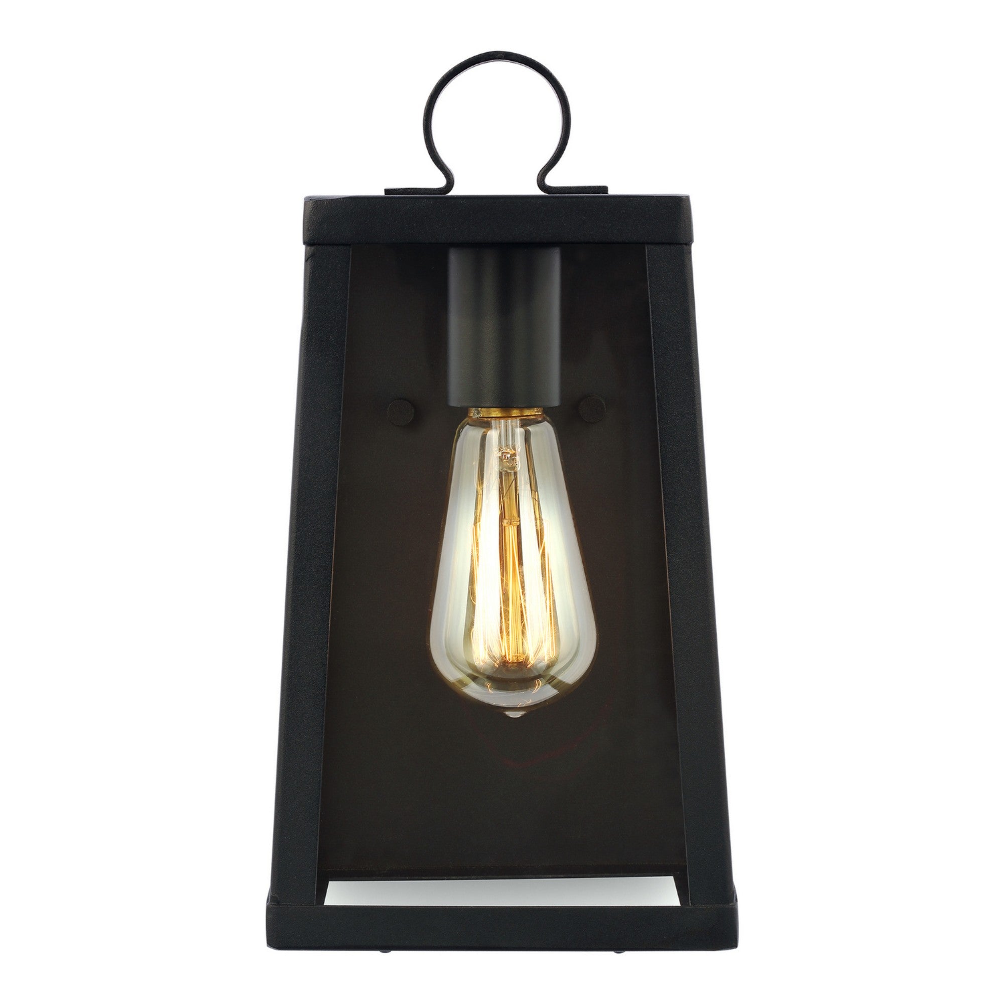 Marinus 12" Small Wall Lantern, Black Finish - Bees Lighting