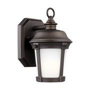 Calder 10" LED Small Outdoor Wall Lantern, Antique Bronze Finish - Bees Lighting