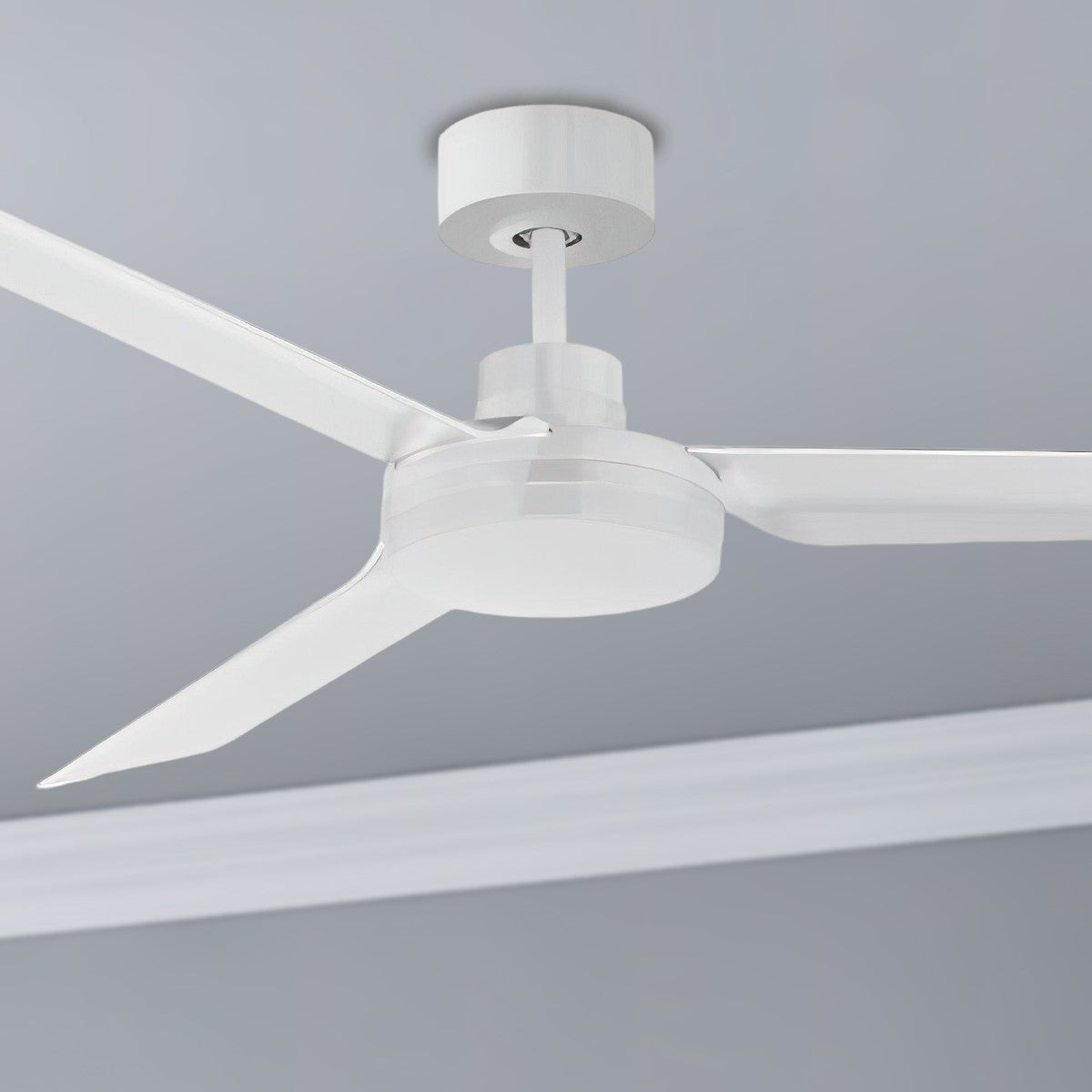 Ultra Slim 52 Inch 3 Blades Indoor/Outdoor Ceiling Fan, Wall Control Included