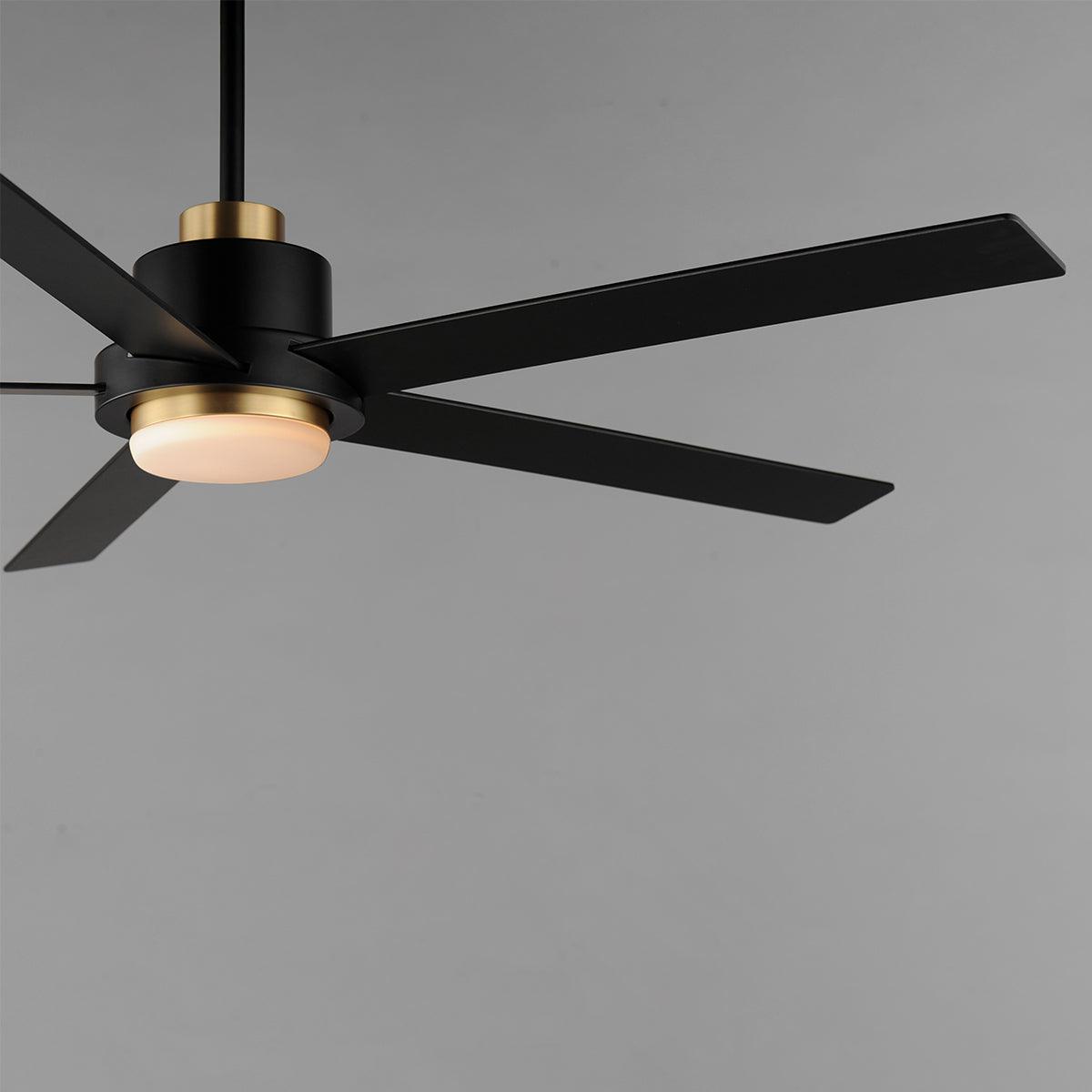 Daisy 60 Inch 5-Blade Ceiling Fan With Light and Wall Control - Bees Lighting