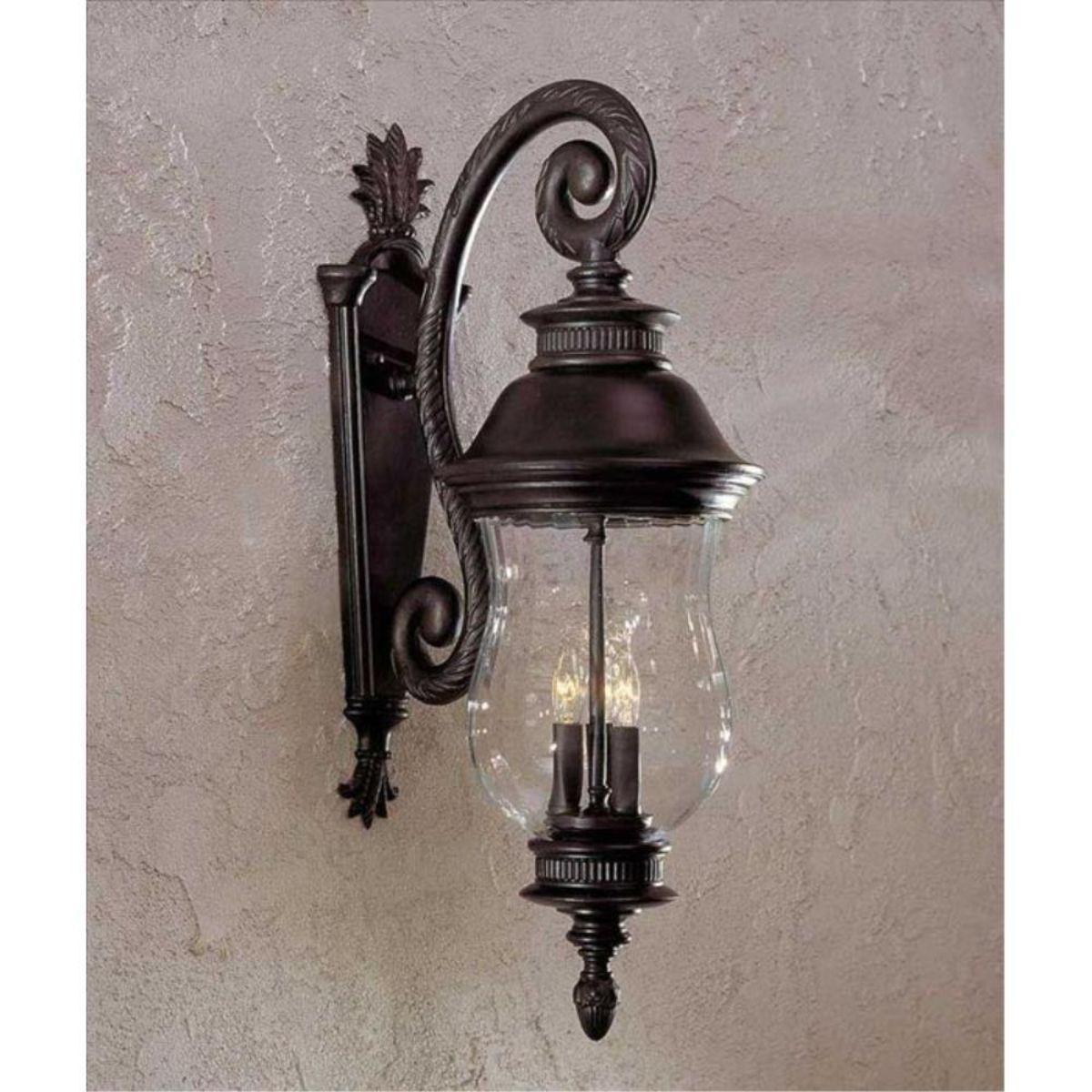 Newport 28 in. 3 Lights Outdoor Wall Lantern Heritage Finish - Bees Lighting