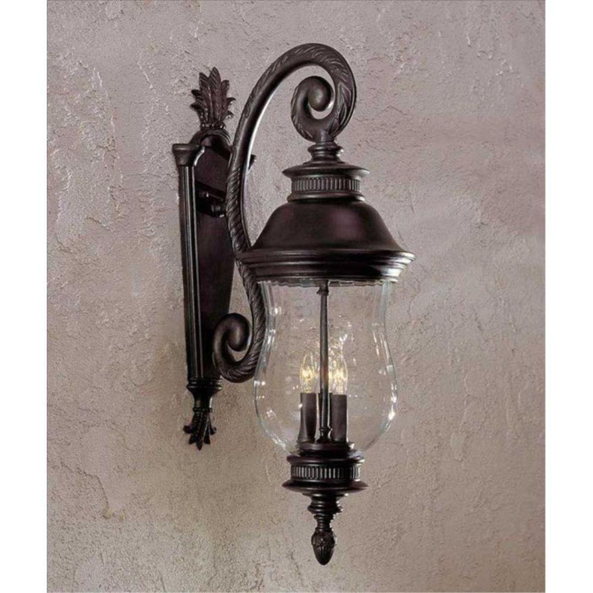 Newport 28 in. 3 Lights Outdoor Wall Lantern Heritage Finish