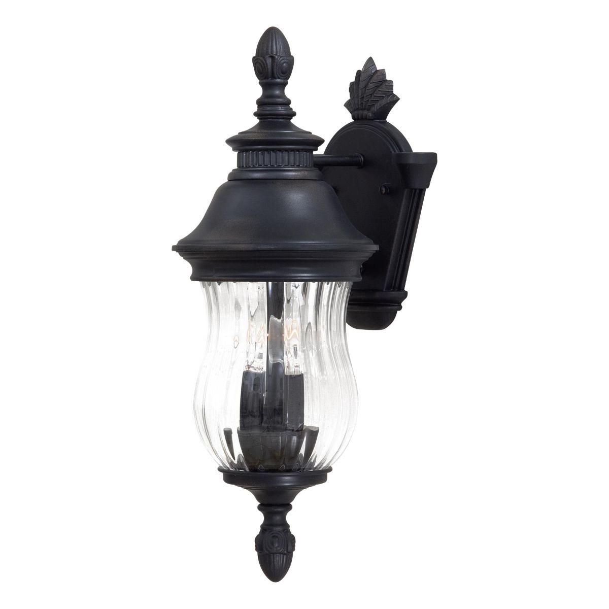 Newport 18 in. 2 Lights Outdoor Wall Lantern Heritage Finish