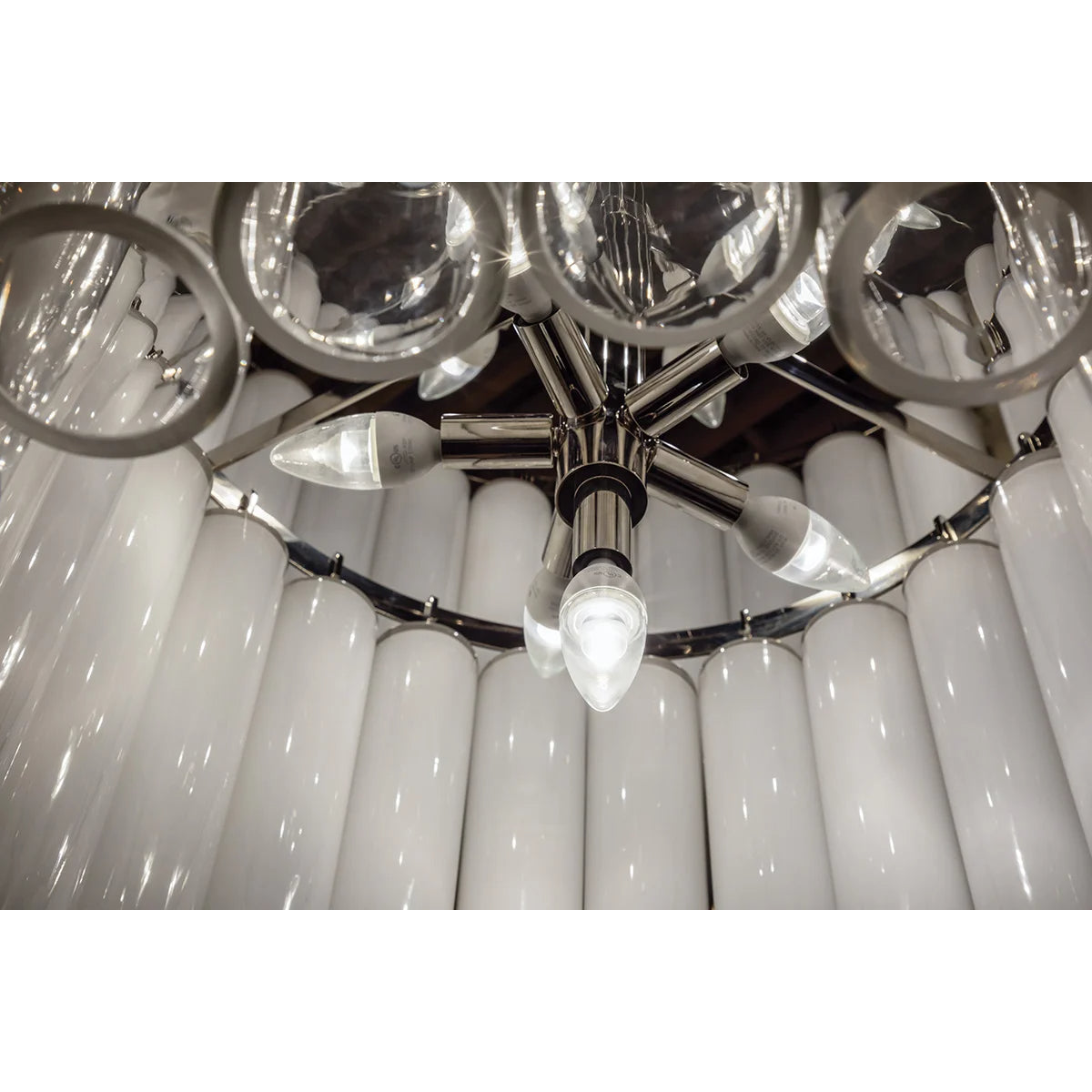 Tyrell 49" 16 Lights Chandelier Polished Nickel Finish