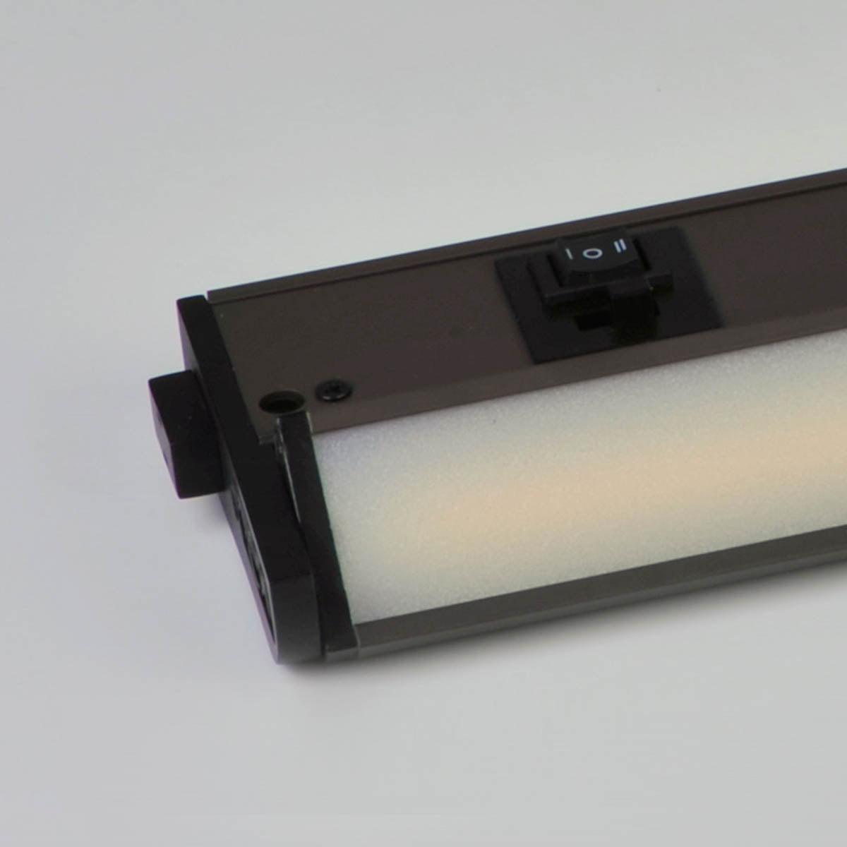 CounterMax 5K 12 Inch Under Cabinet LED Light with Patent gimbals, 720 Lumens, Linkable, CCT Selectable 2700K to 5000K, 120V